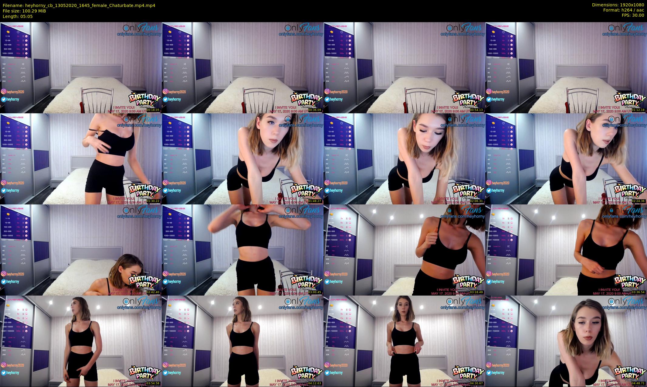 heyhorny_cb — 6 minute Chaturbate couple cam show recording, 1080p, May 13, 2020