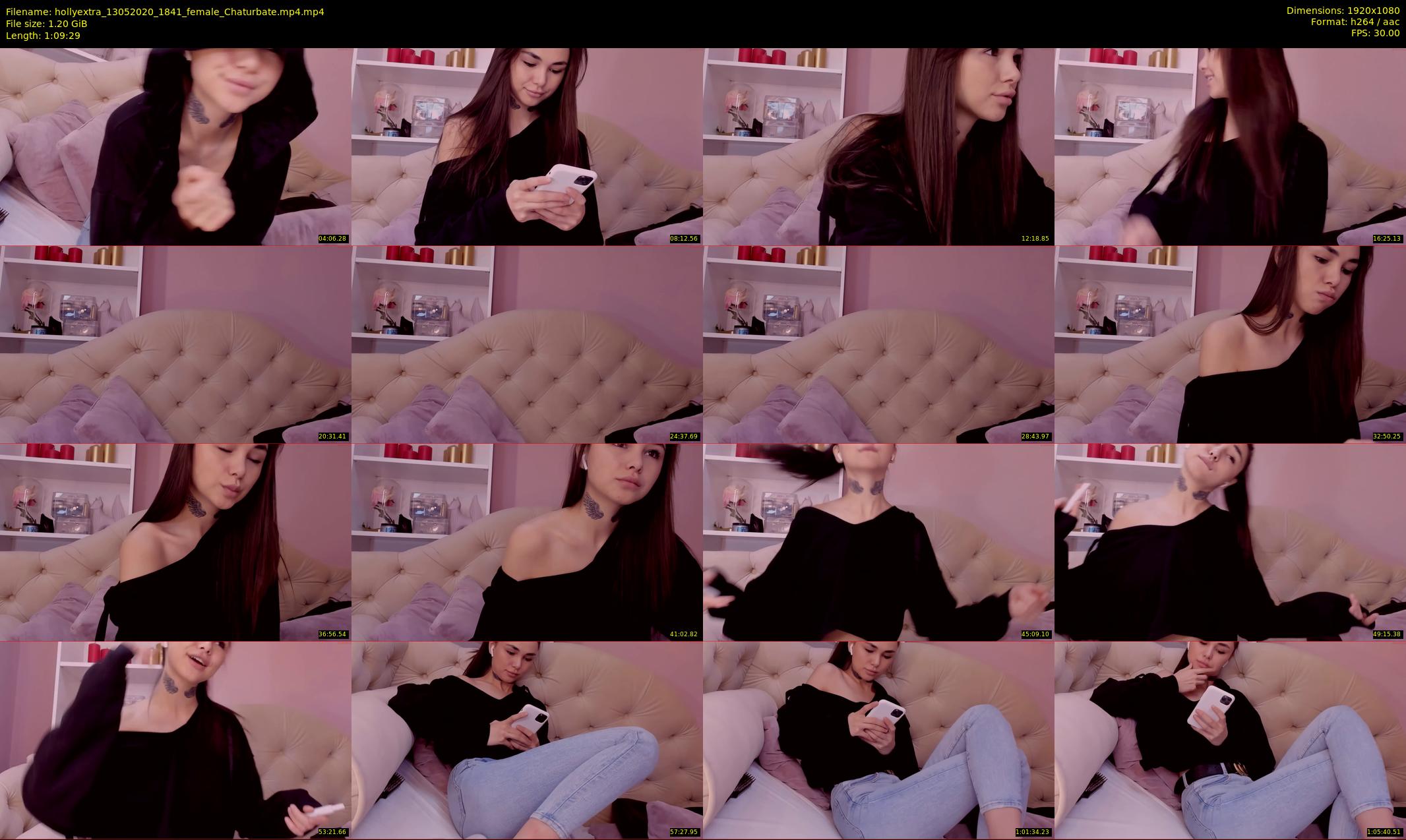 hollyextra — 70 minute Chaturbate female cam show recording, 1080p, May 13, 2020