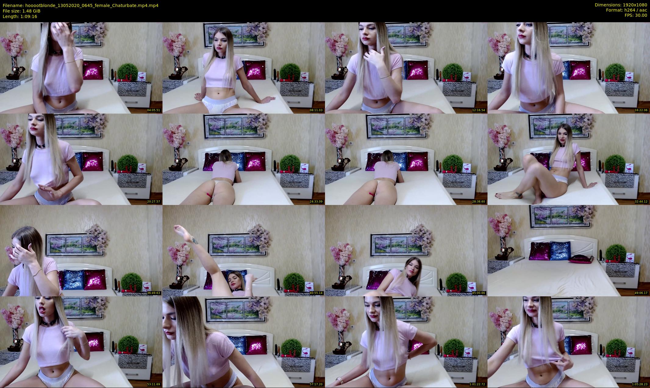 hooootblonde — 70 minute Chaturbate female cam show recording, 1080p, May 13, 2020
