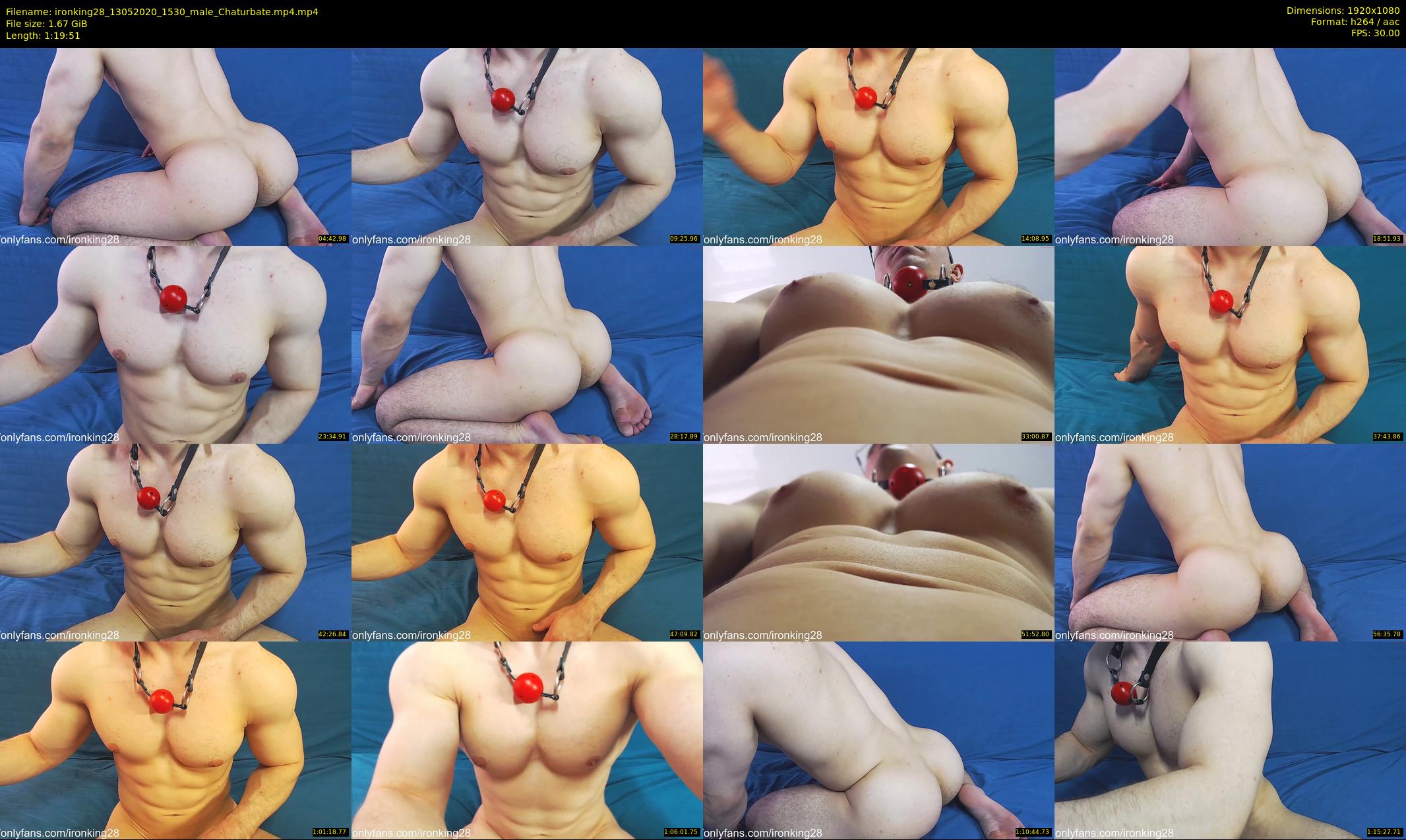 ironking28 — 80 minute Chaturbate male cam show recording, 1080p, May 13, 2020