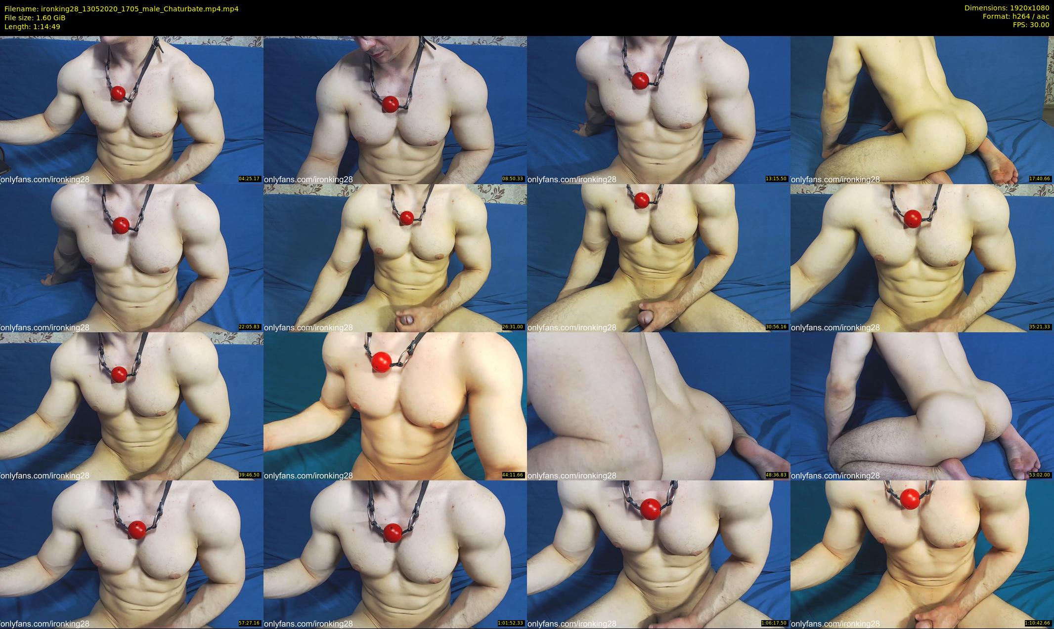 ironking28 — 75 minute Chaturbate male cam show recording, 1080p, May 13, 2020