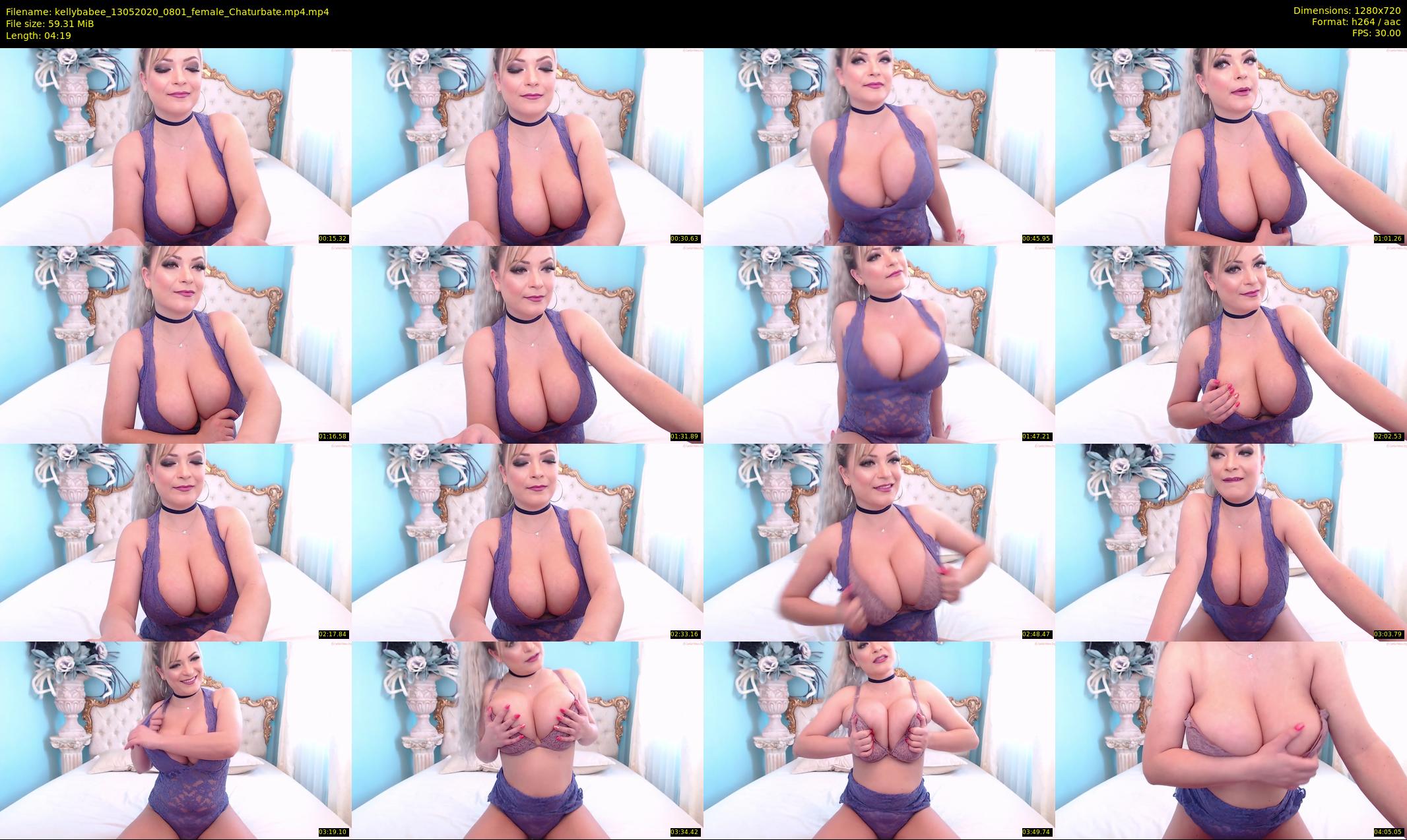 kellybabee — 5 minute Chaturbate female cam show recording, 720p, May 13, 2020