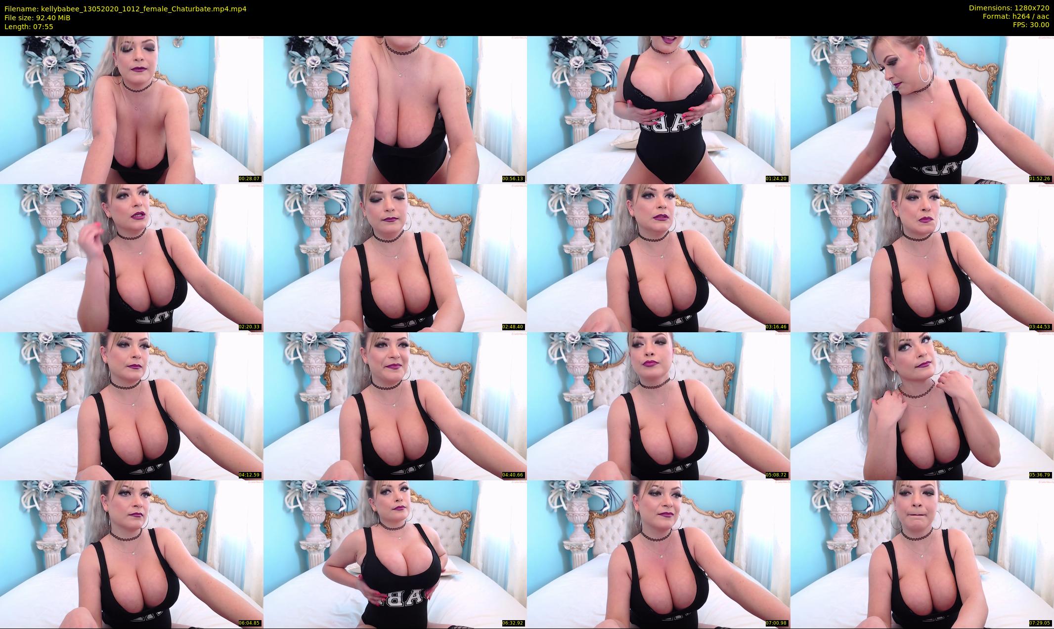 kellybabee — 8 minute Chaturbate female cam show recording, 720p, May 13, 2020