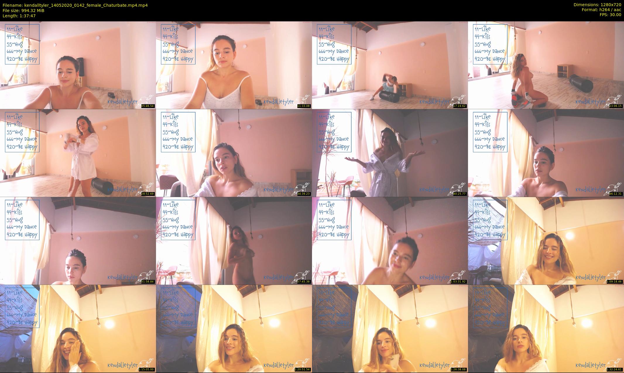 kendalltyler — 98 minute Chaturbate female cam show recording, 720p, May 14, 2020