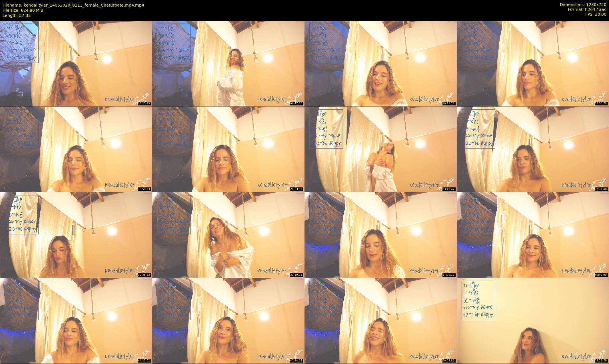kendalltyler — 58 minute Chaturbate female cam show recording, 720p, May 14, 2020