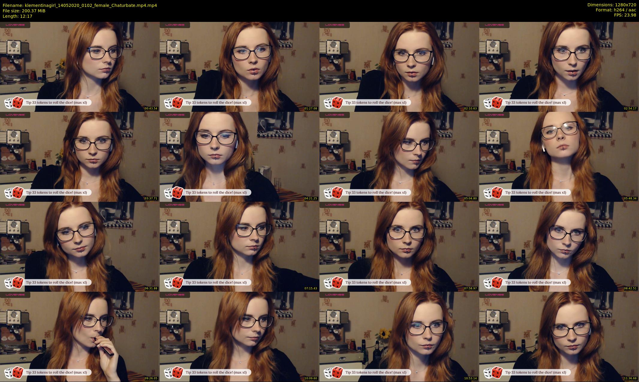 klementinagirl — 13 minute Chaturbate female cam show recording, 720p, May 14, 2020