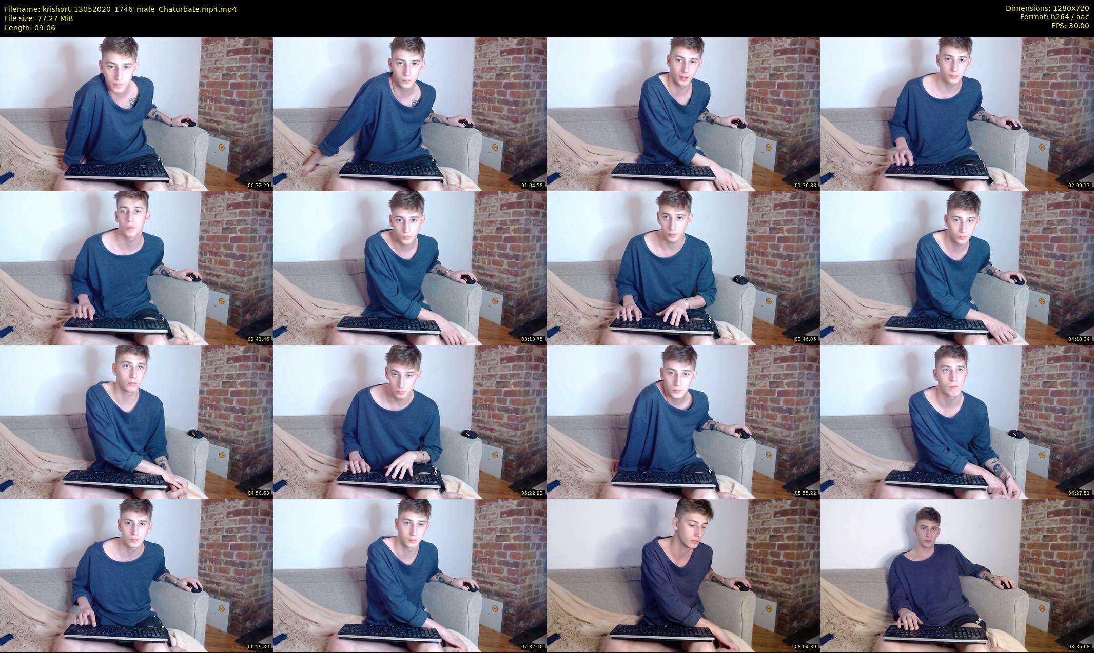krishort — 10 minute Chaturbate male cam show recording, 720p, May 13, 2020