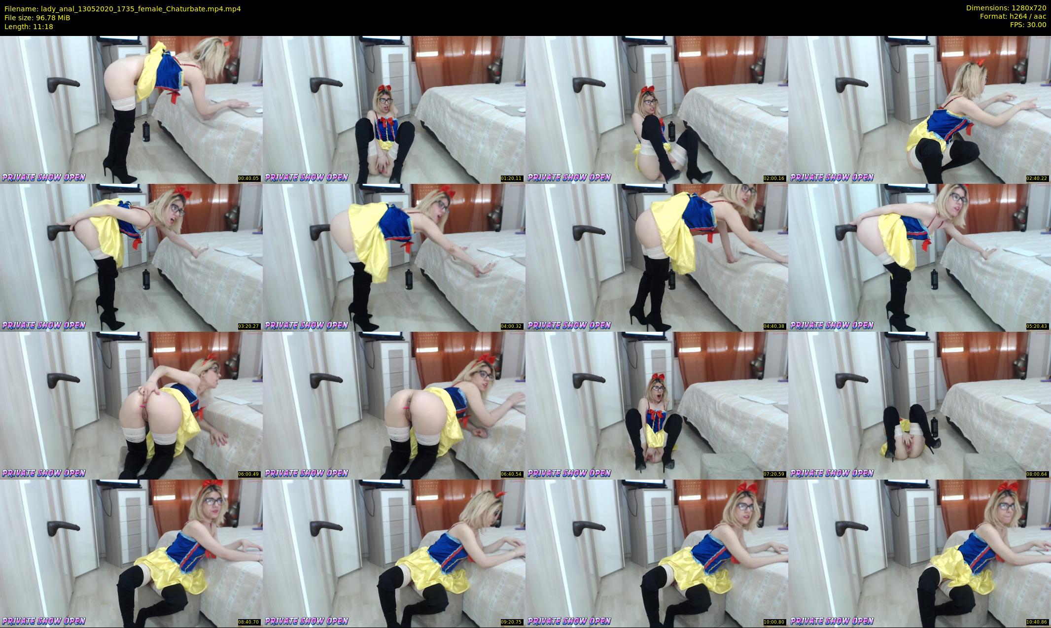 lady_anal — 12 minute Chaturbate female cam show recording, 720p, May 13, 2020