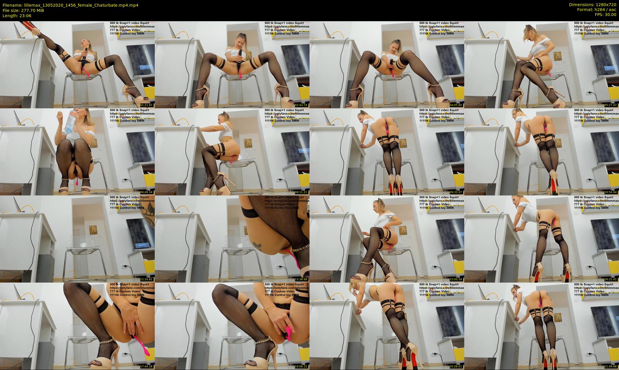 lillemax — 24 minute Chaturbate female cam show recording, 720p, May 13, 2020