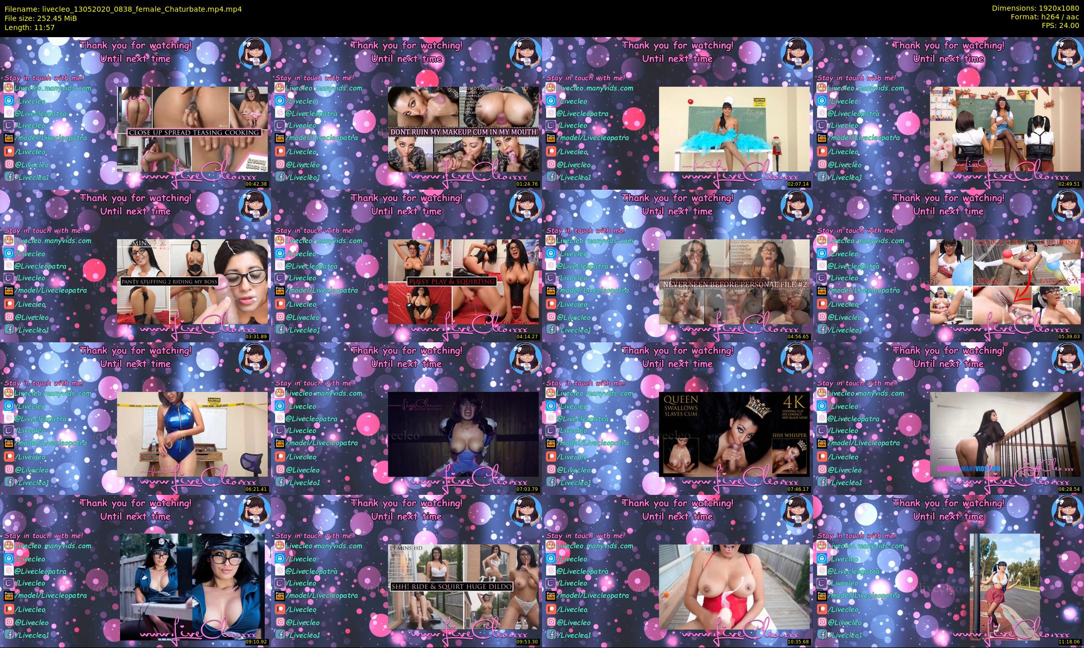 livecleo — 12 minute Chaturbate female cam show recording, 1080p, May 13, 2020