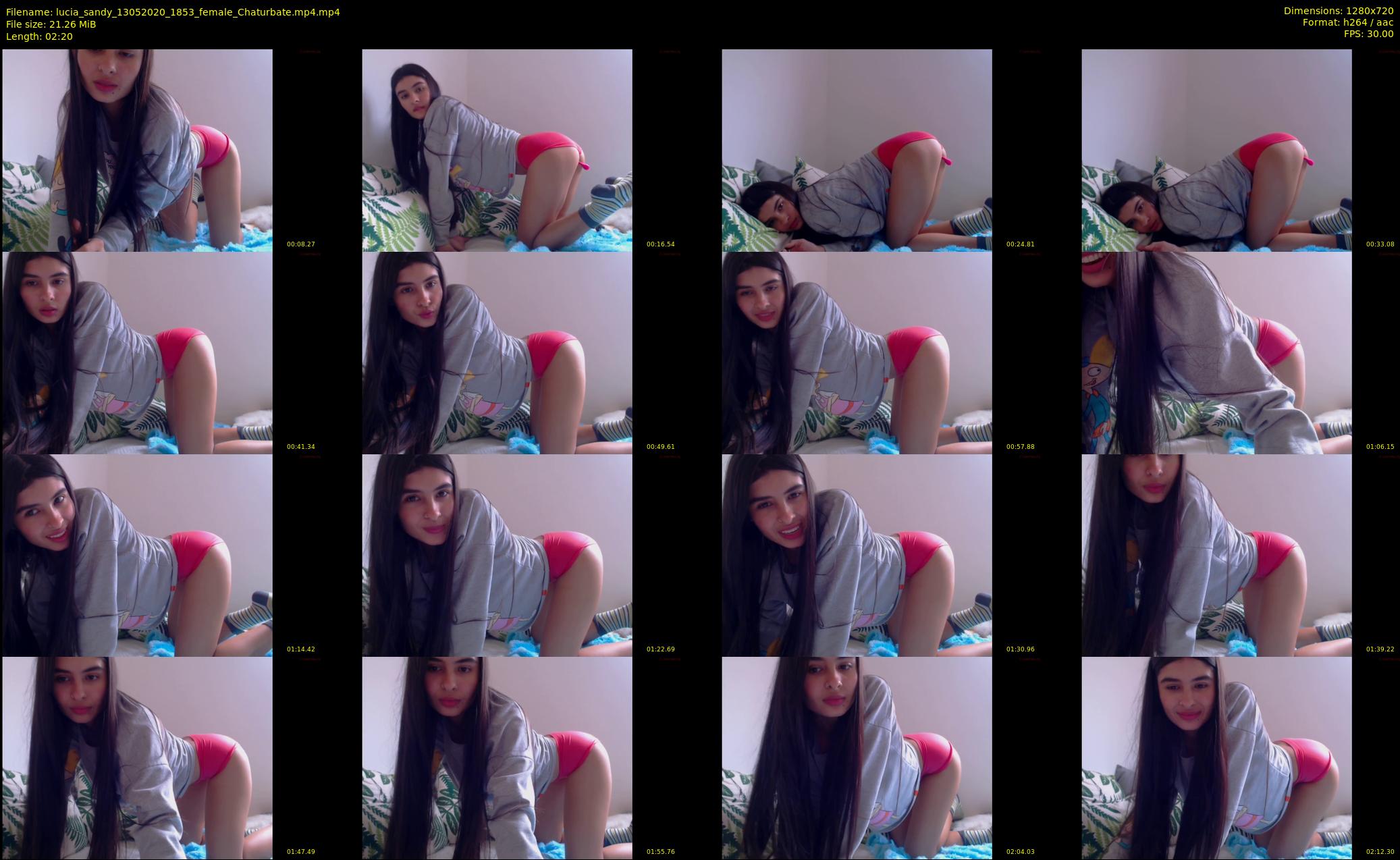 lucia_sandy — 3 minute Chaturbate female cam show recording, 720p, May 13, 2020