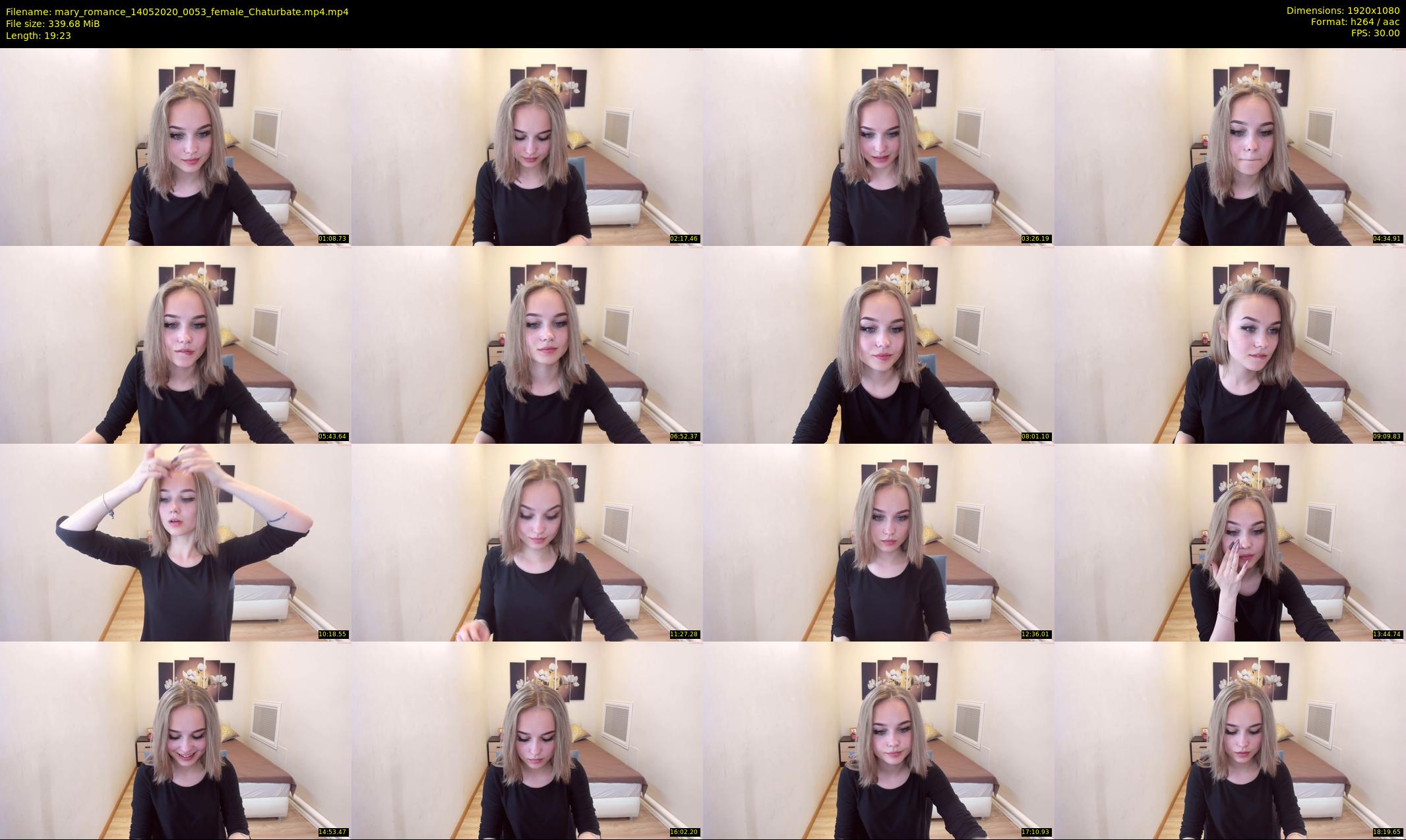 mary_romance — 20 minute Chaturbate female cam show recording, 1080p, May 14, 2020