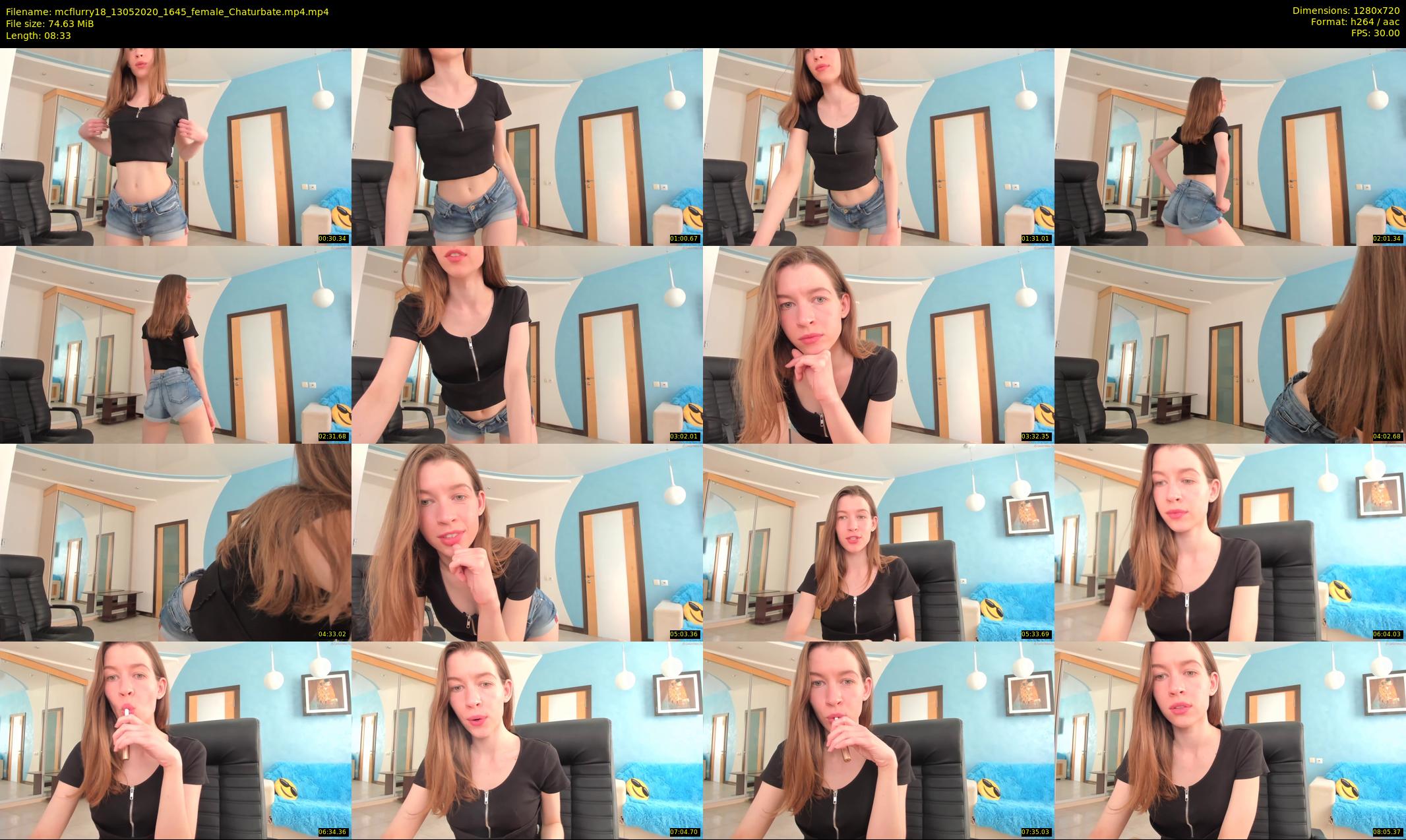 mcflurry18 — 9 minute Chaturbate female cam show recording, 720p, May 13, 2020