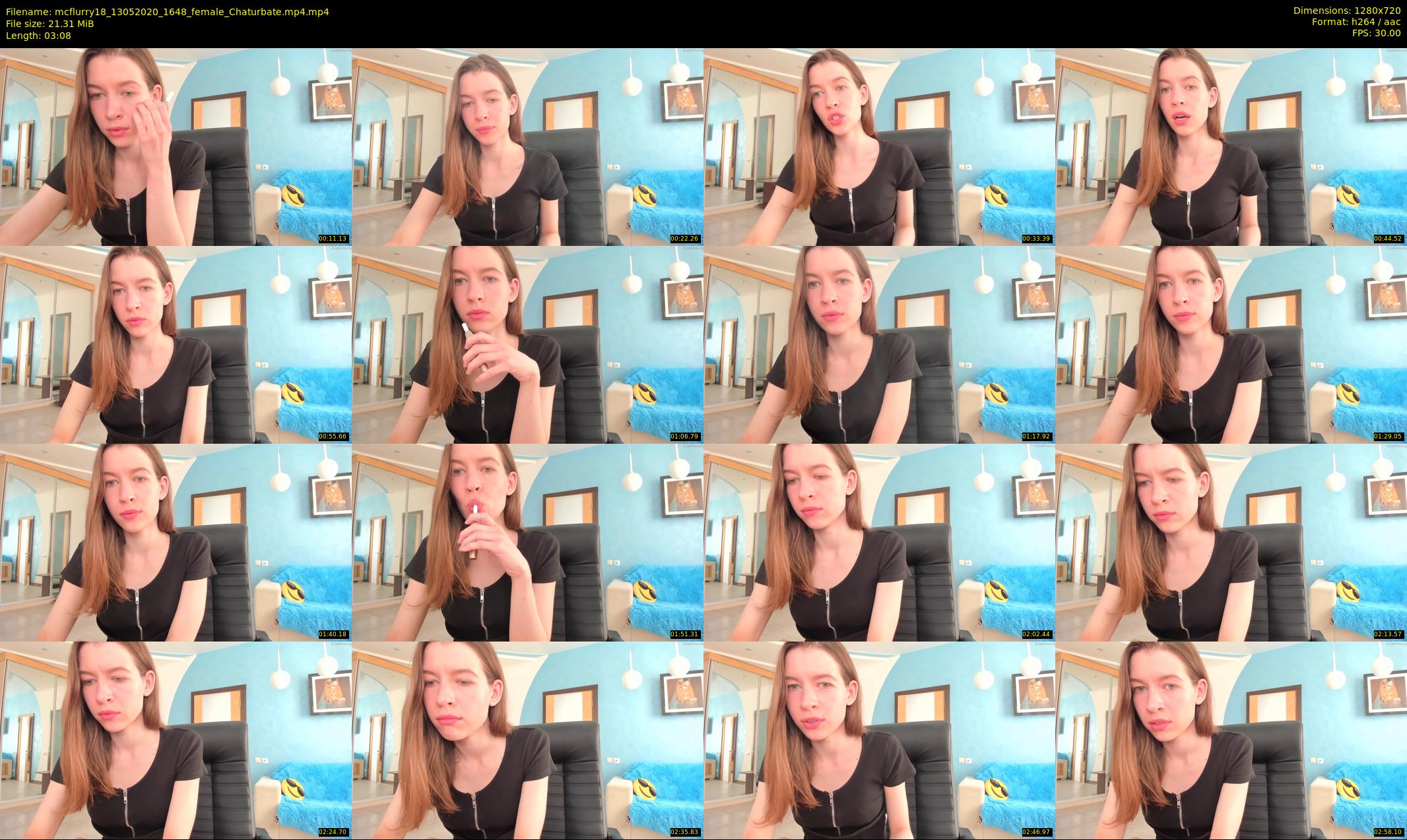 mcflurry18 — 4 minute Chaturbate female cam show recording, 720p, May 13, 2020