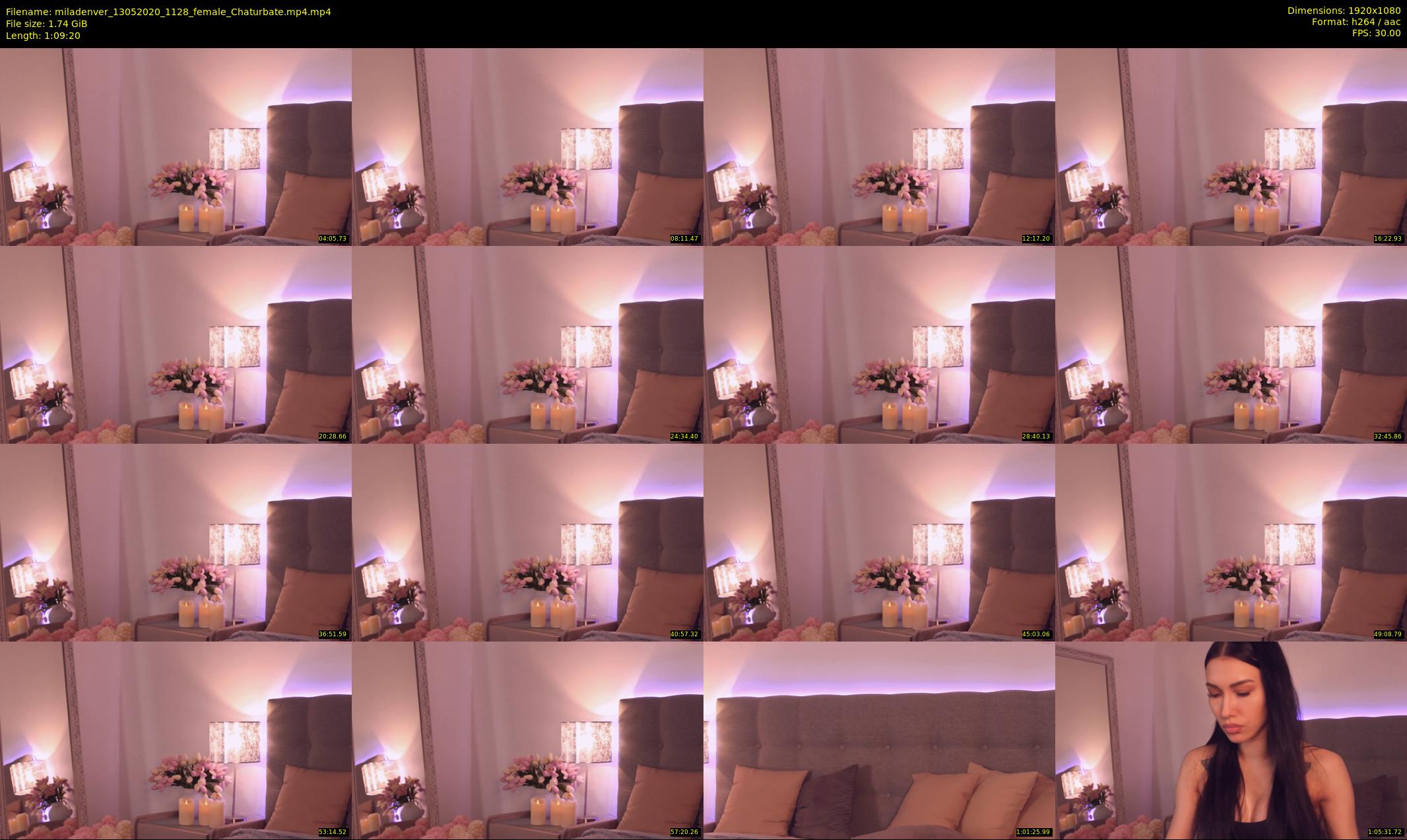 miladenver — 70 minute Chaturbate female cam show recording, 1080p, May 13, 2020