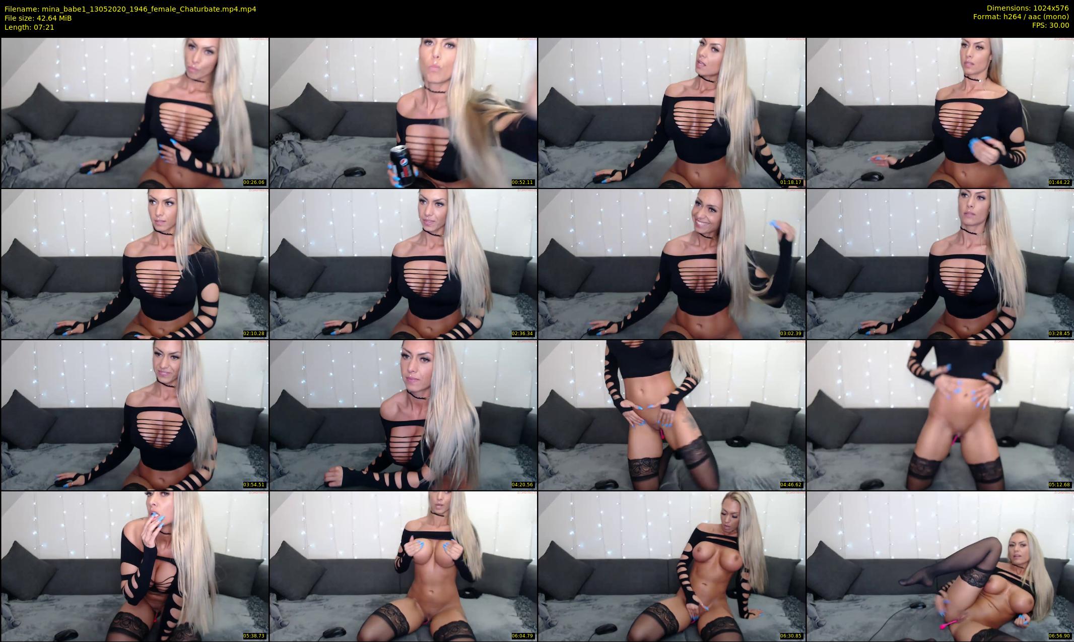 mina_babe1 — 8 minute Chaturbate female cam show recording, 480p, May 13, 2020