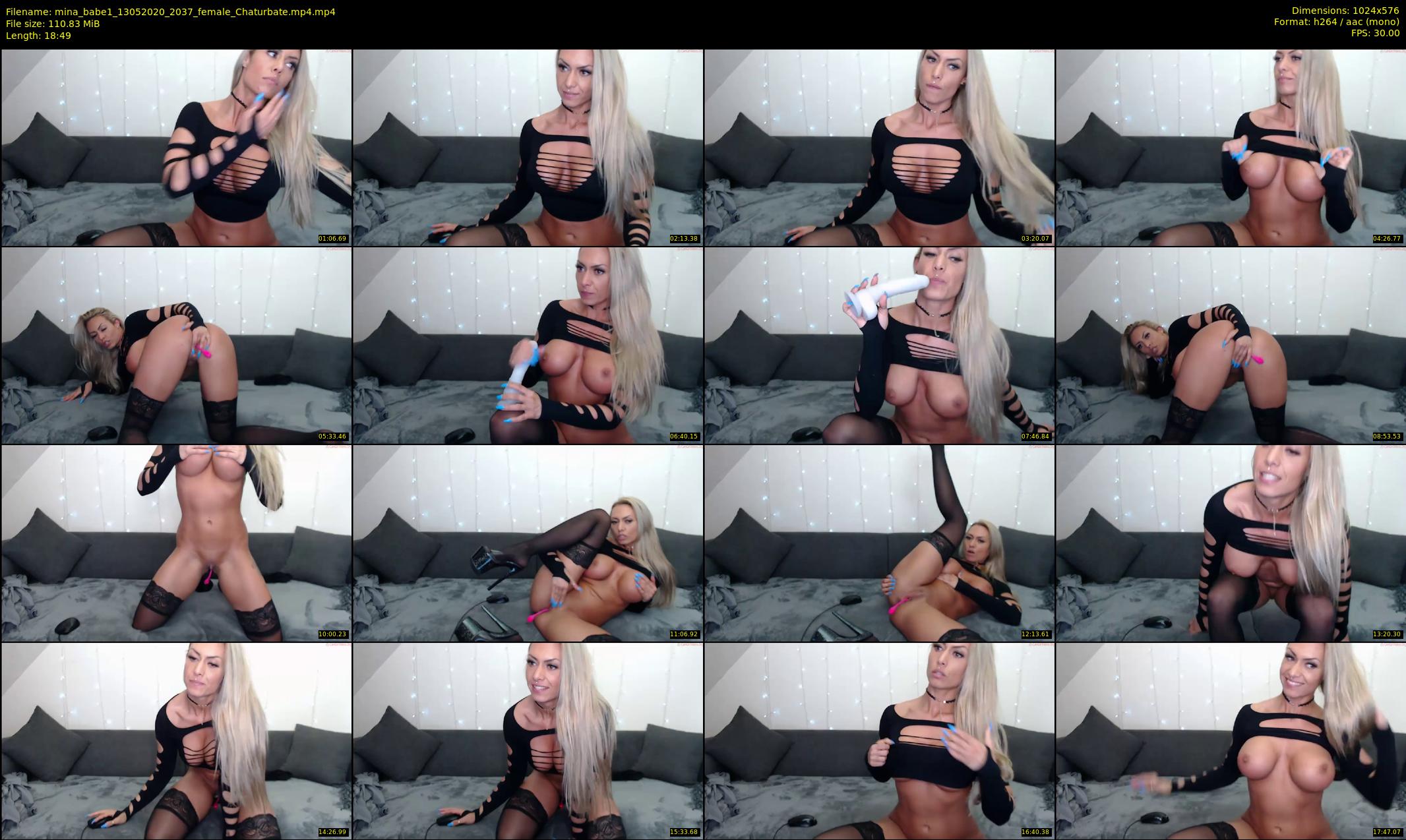 mina_babe1 — 19 minute Chaturbate female cam show recording, 480p, May 13, 2020