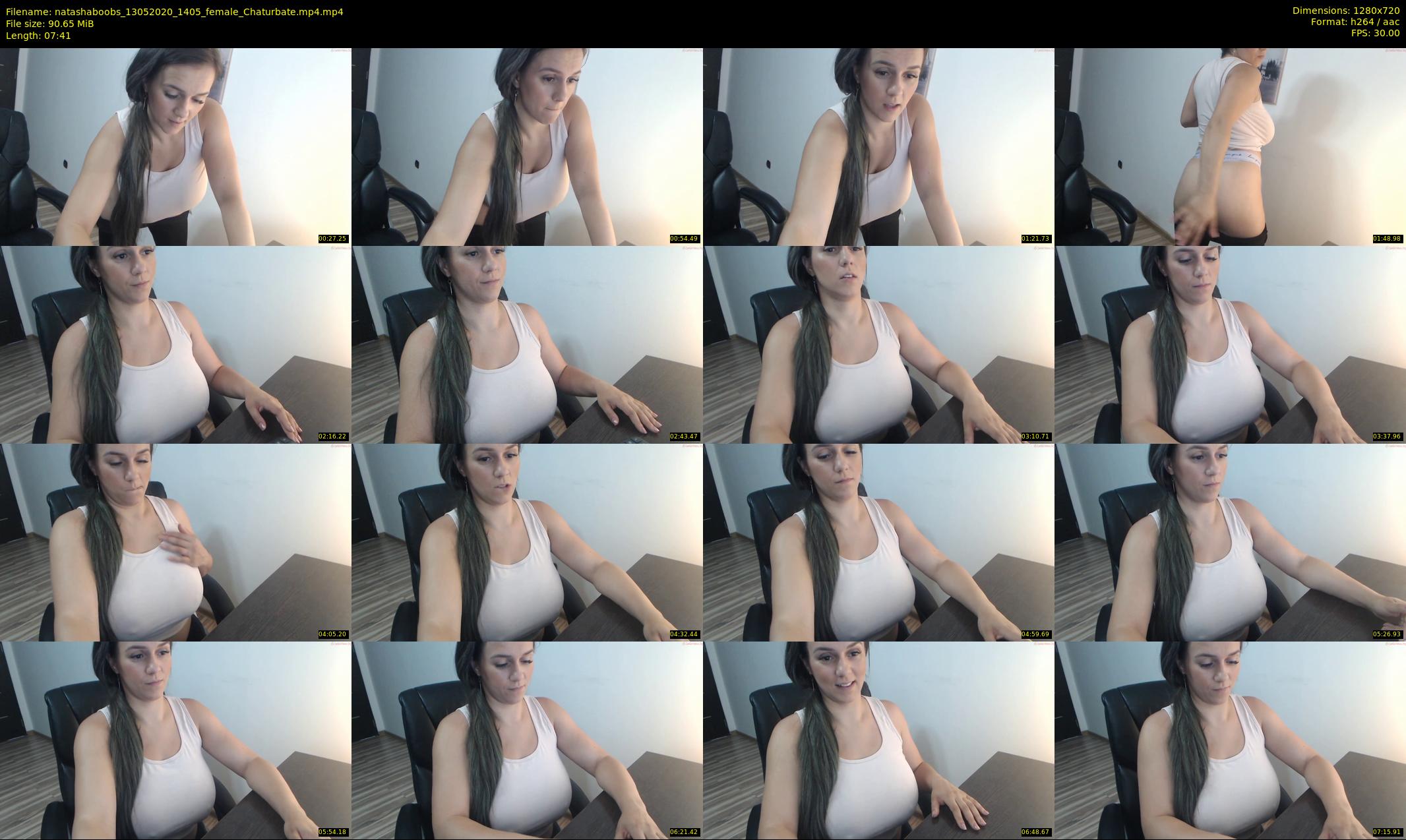 natashaboobs — 8 minute Chaturbate female cam show recording, 720p, May 13, 2020