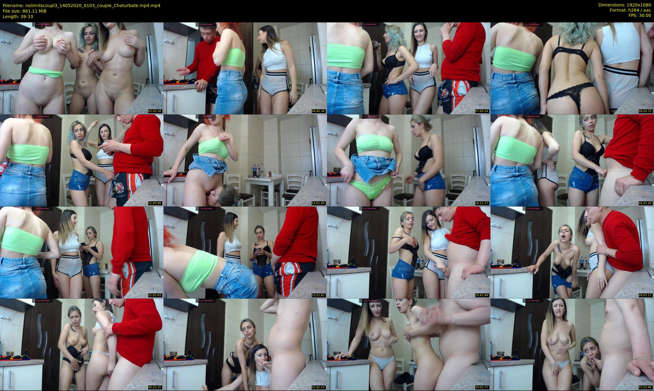 nolimitscoupl3 — 40 minute Chaturbate couple cam show recording, 1080p, May 14, 2020