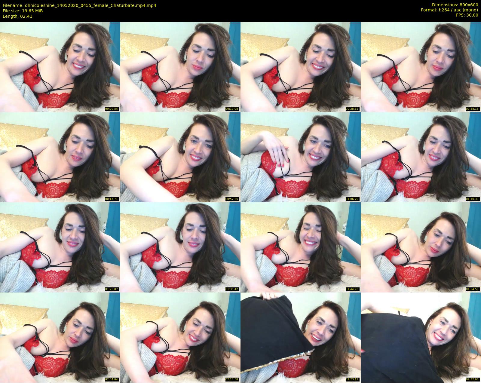 ohnicoleshine — 3 minute Chaturbate female cam show recording, 480p, May 14, 2020