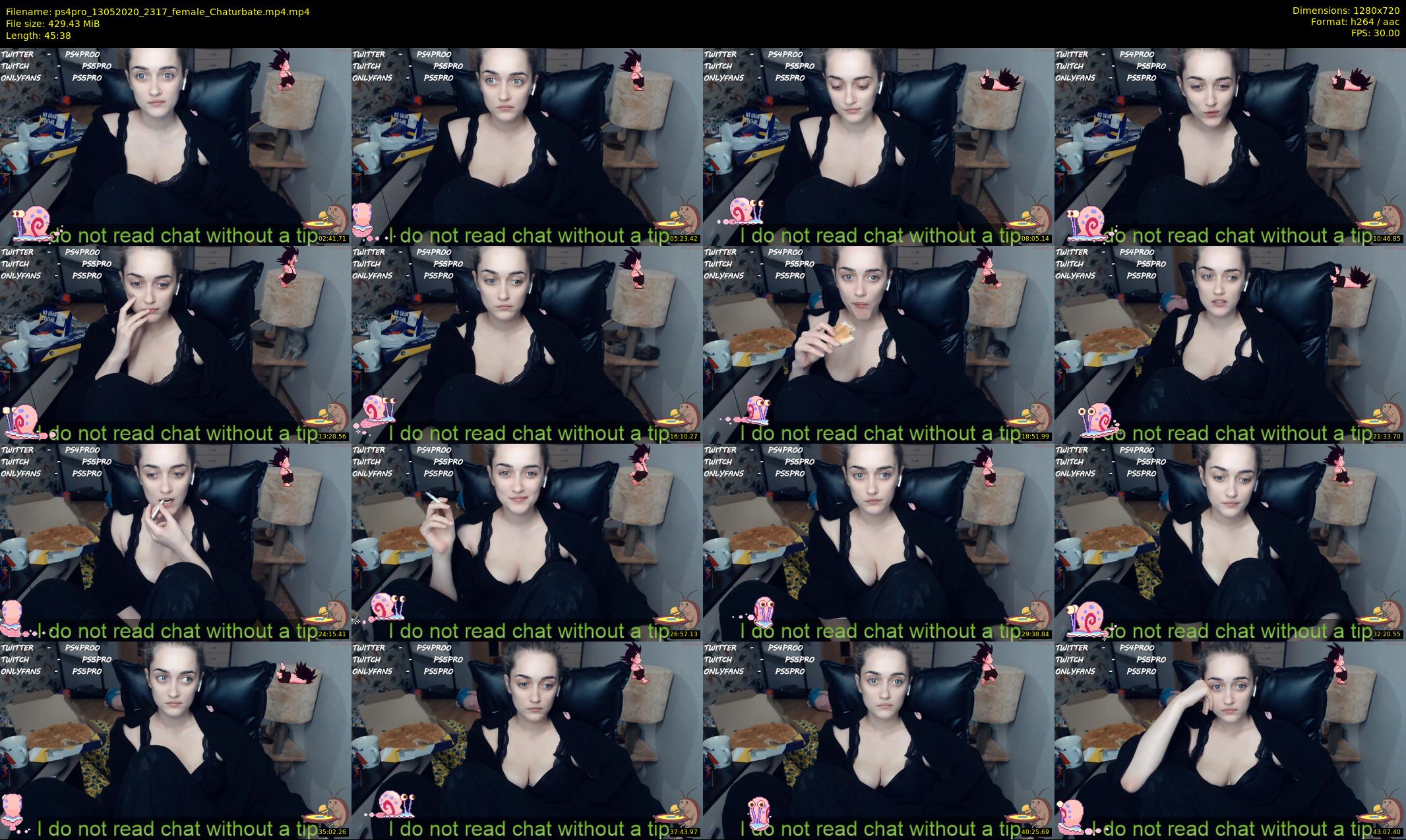 ps4pro — 46 minute Chaturbate female cam show recording, 720p, May 13, 2020