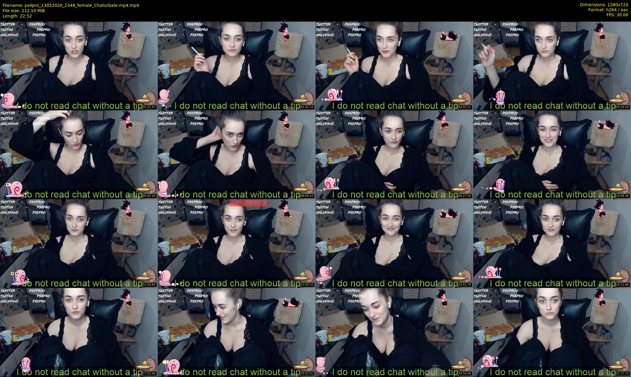 ps4pro — 23 minute Chaturbate female cam show recording, 720p, May 13, 2020