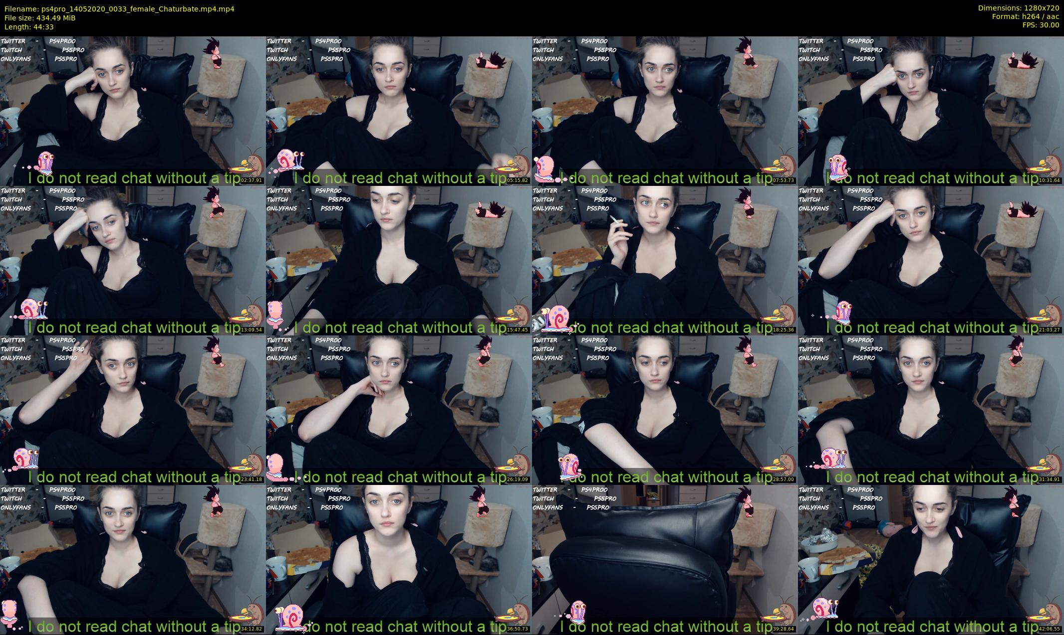 ps4pro — 45 minute Chaturbate female cam show recording, 720p, May 14, 2020