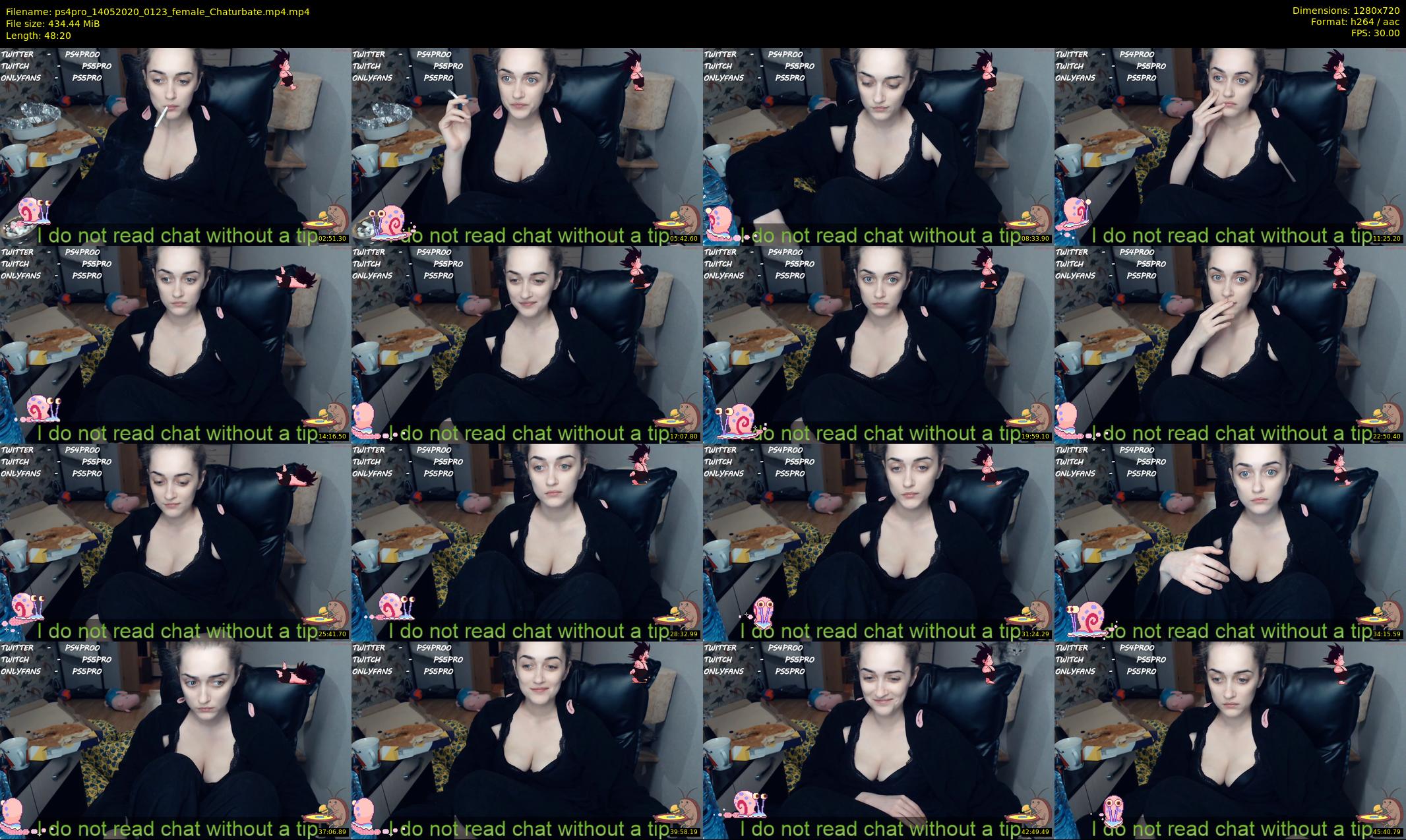 ps4pro — 49 minute Chaturbate female cam show recording, 720p, May 14, 2020