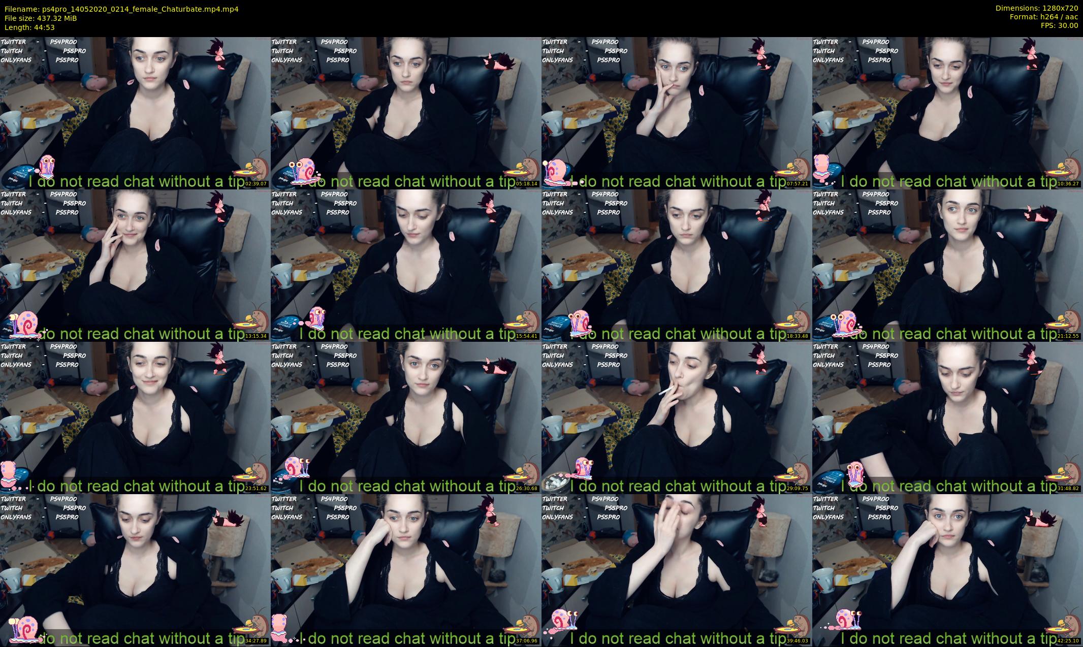 ps4pro — 45 minute Chaturbate female cam show recording, 720p, May 14, 2020