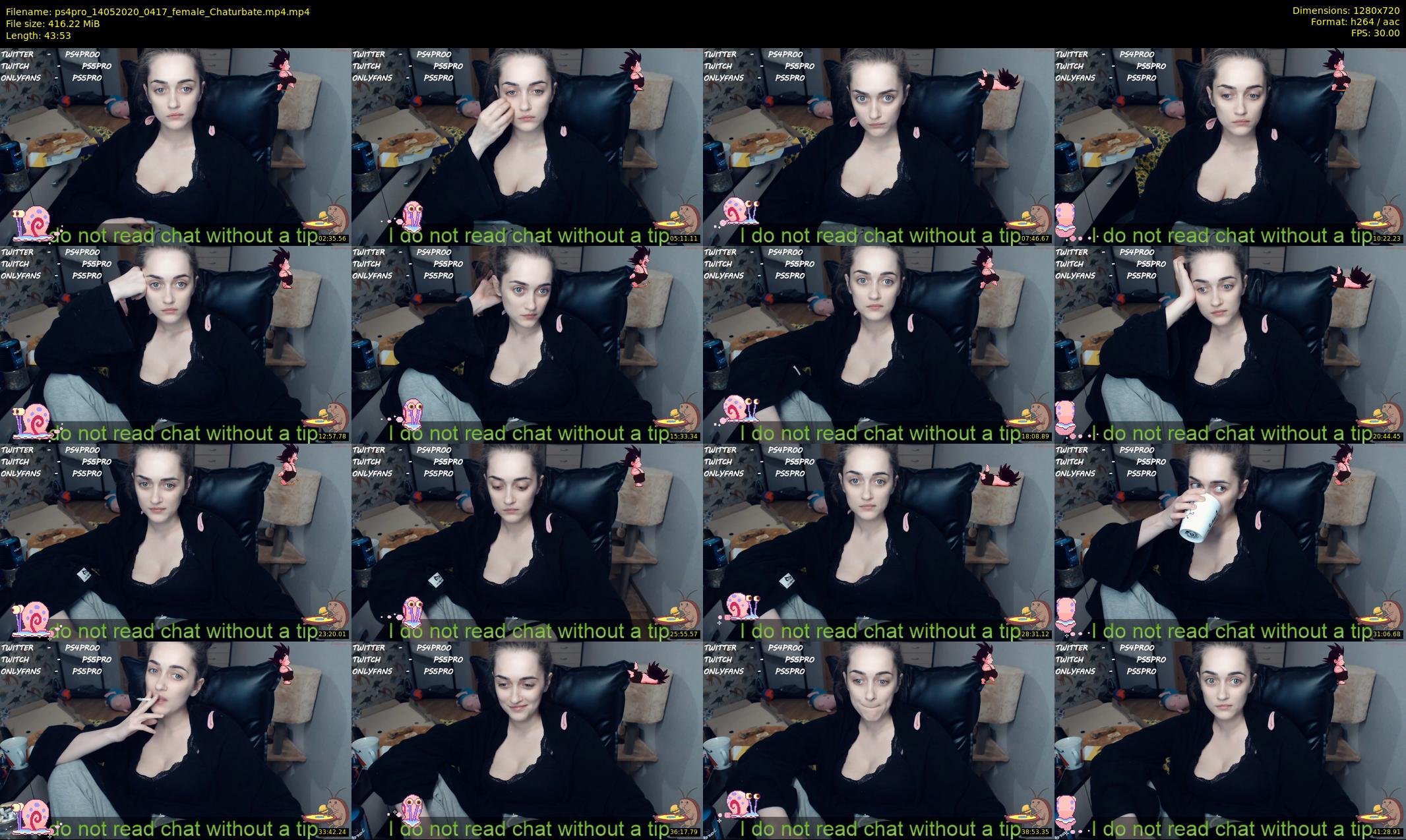 ps4pro — 44 minute Chaturbate female cam show recording, 720p, May 14, 2020