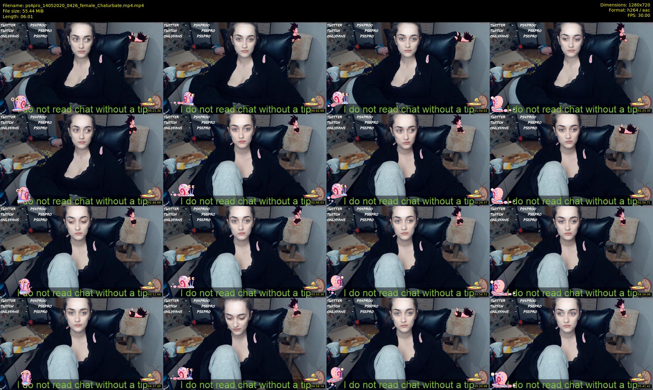 ps4pro — 7 minute Chaturbate female cam show recording, 720p, May 14, 2020