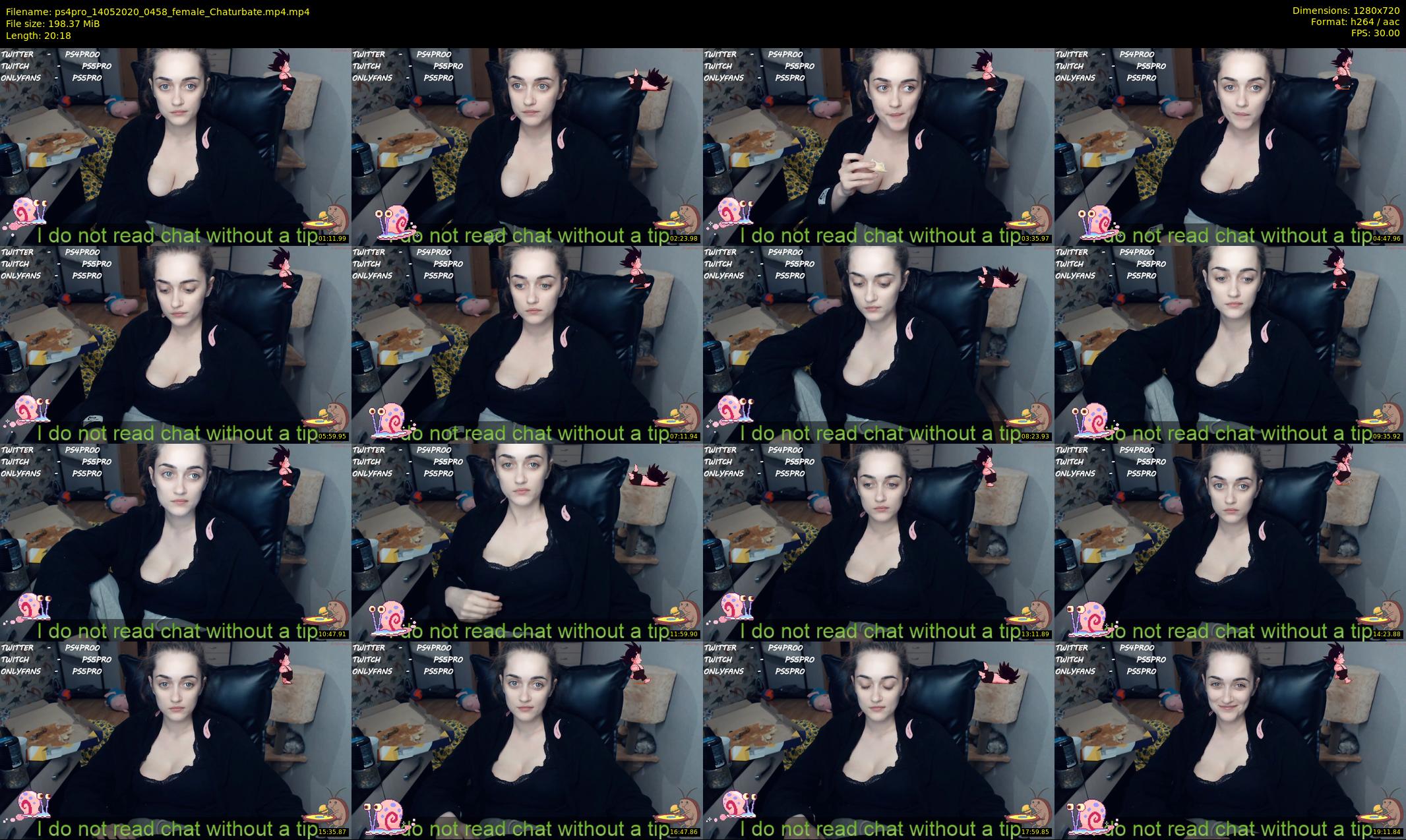 ps4pro — 21 minute Chaturbate female cam show recording, 720p, May 14, 2020