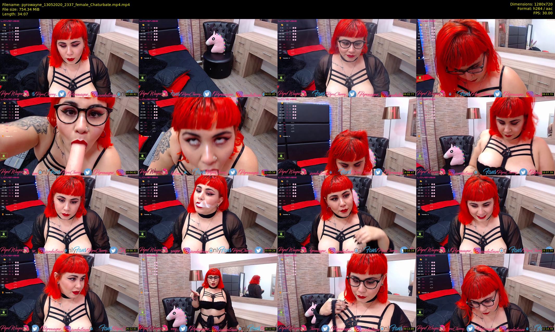 pyrowayne — 35 minute Chaturbate female cam show recording, 720p, May 13, 2020