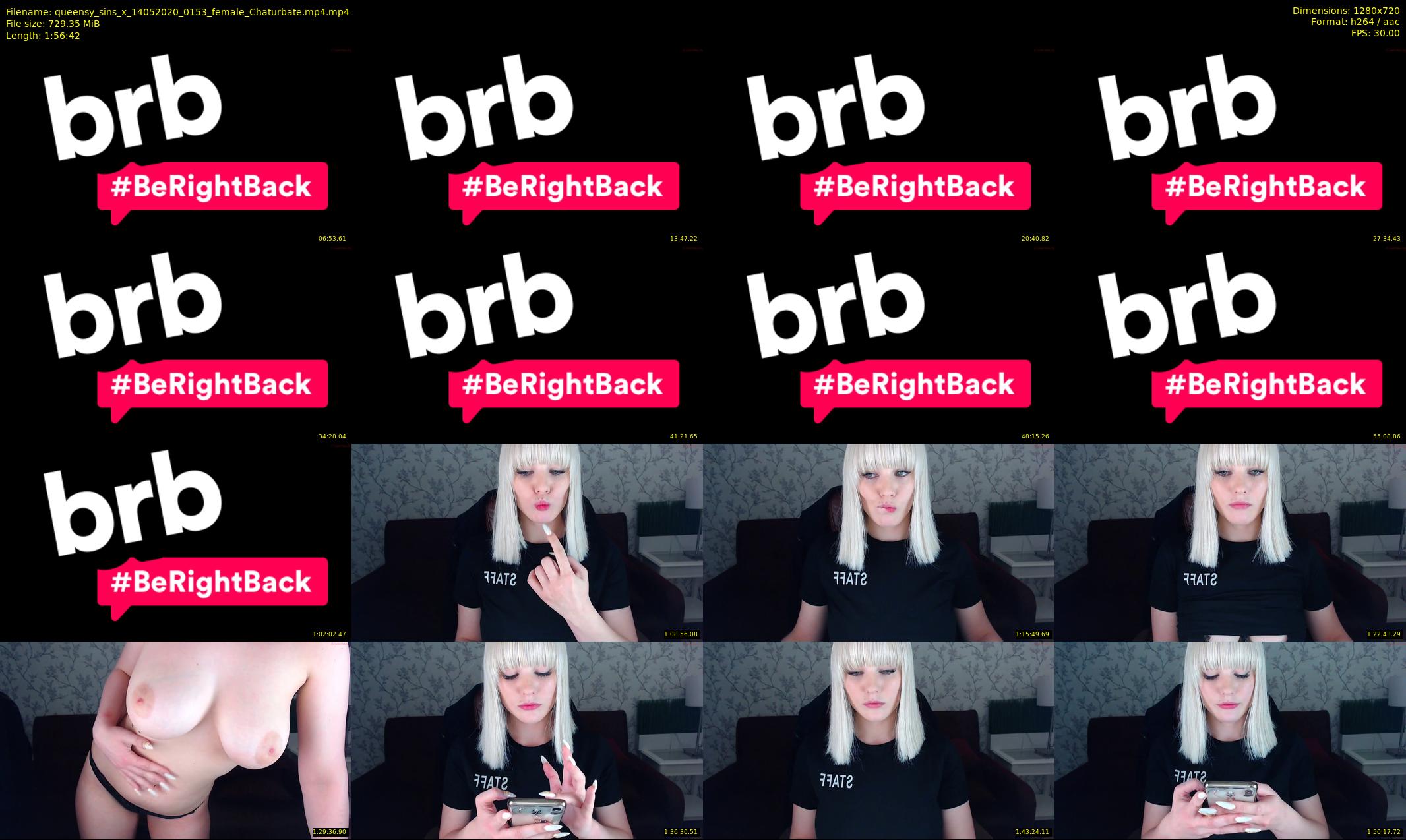queensy_sins_x — 117 minute Chaturbate female cam show recording, 720p, May 14, 2020