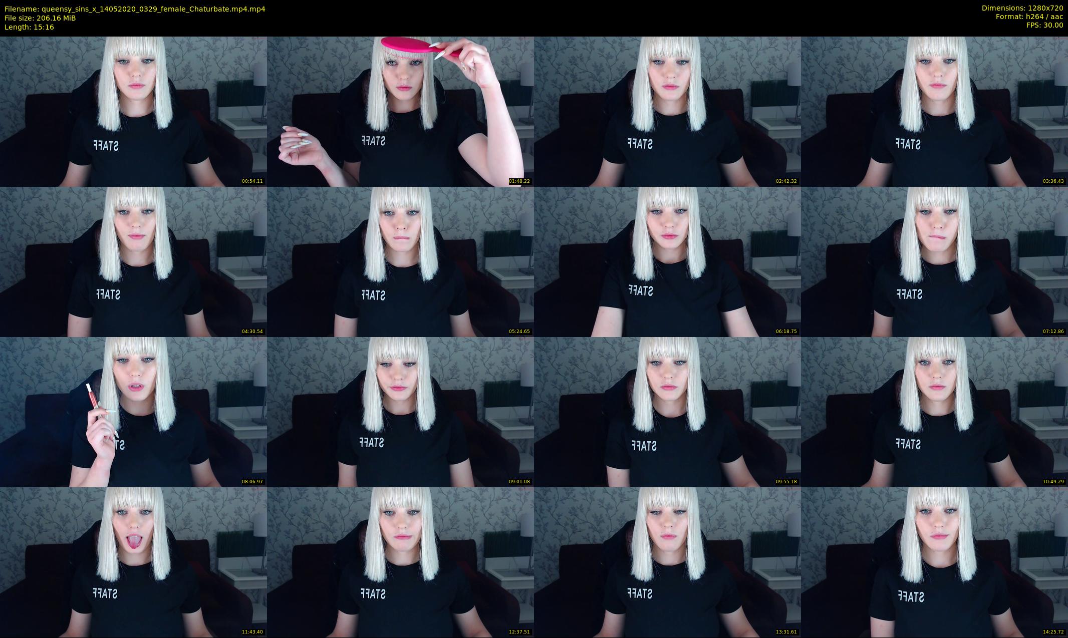 queensy_sins_x — 16 minute Chaturbate female cam show recording, 720p, May 14, 2020