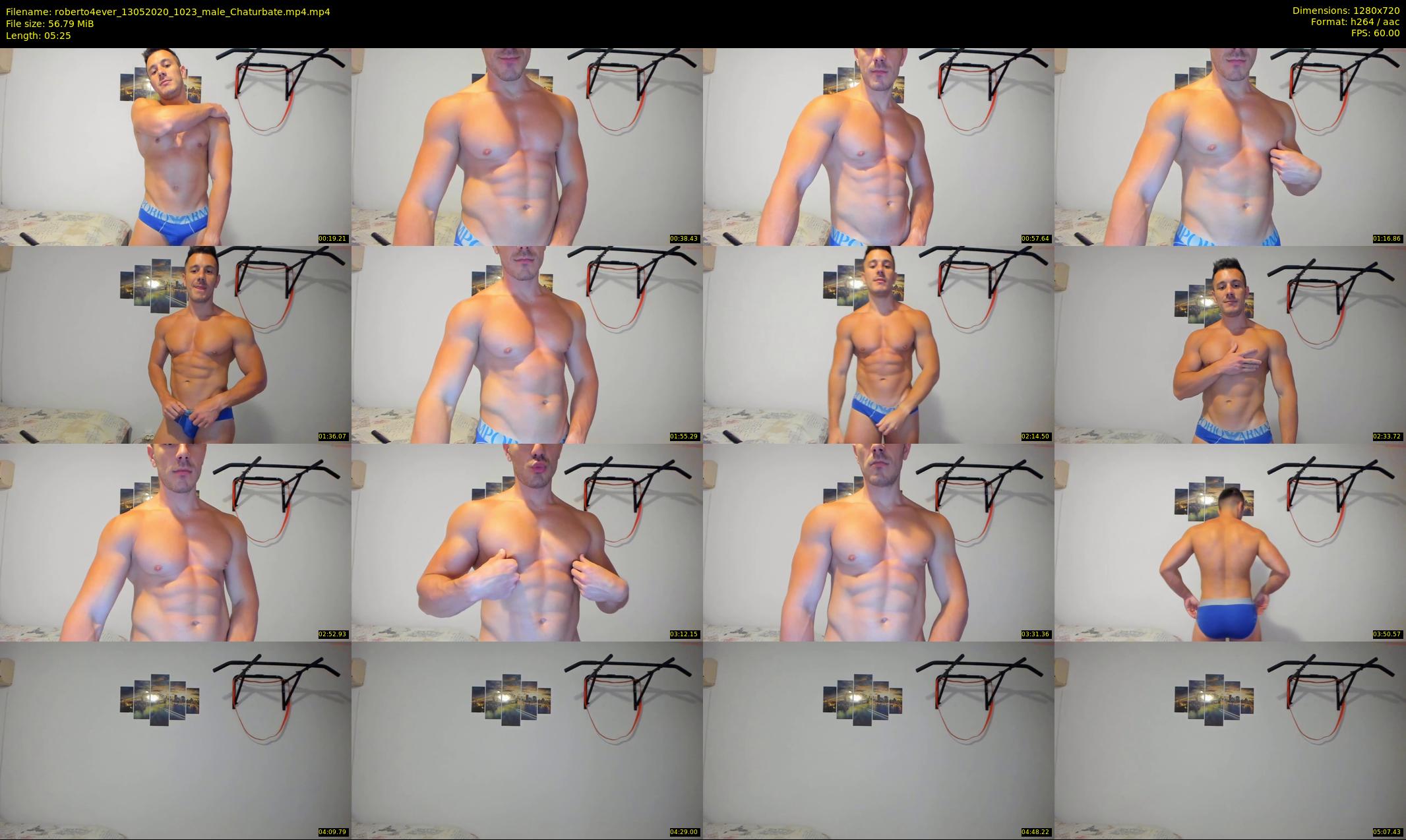 roberto4ever — 6 minute Chaturbate male cam show recording, 720p, May 13, 2020