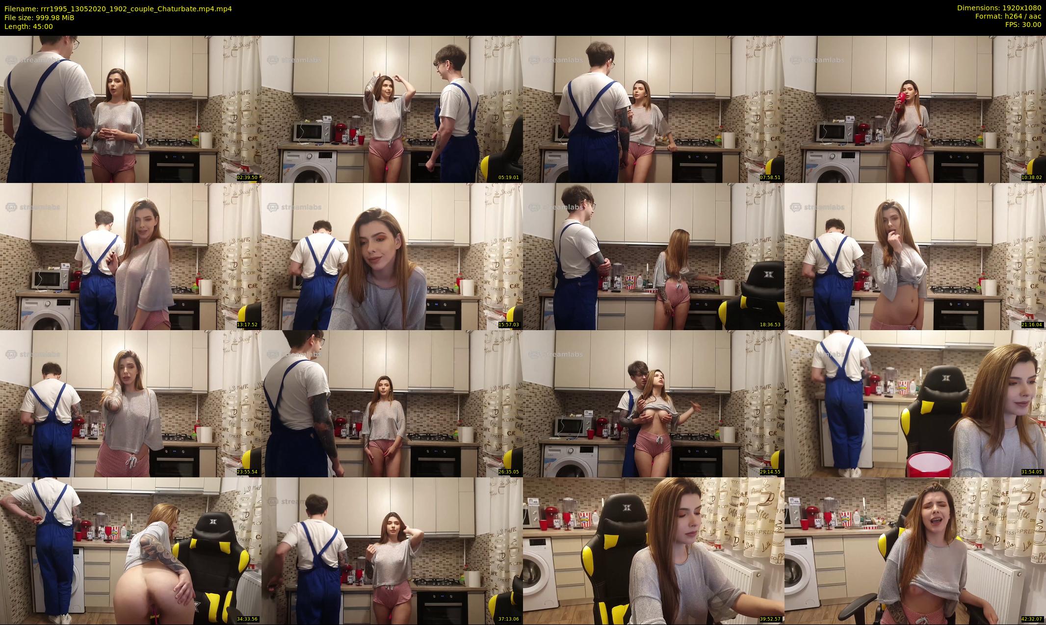 rrr1995 — 45 minute Chaturbate couple cam show recording, 1080p, May 13, 2020