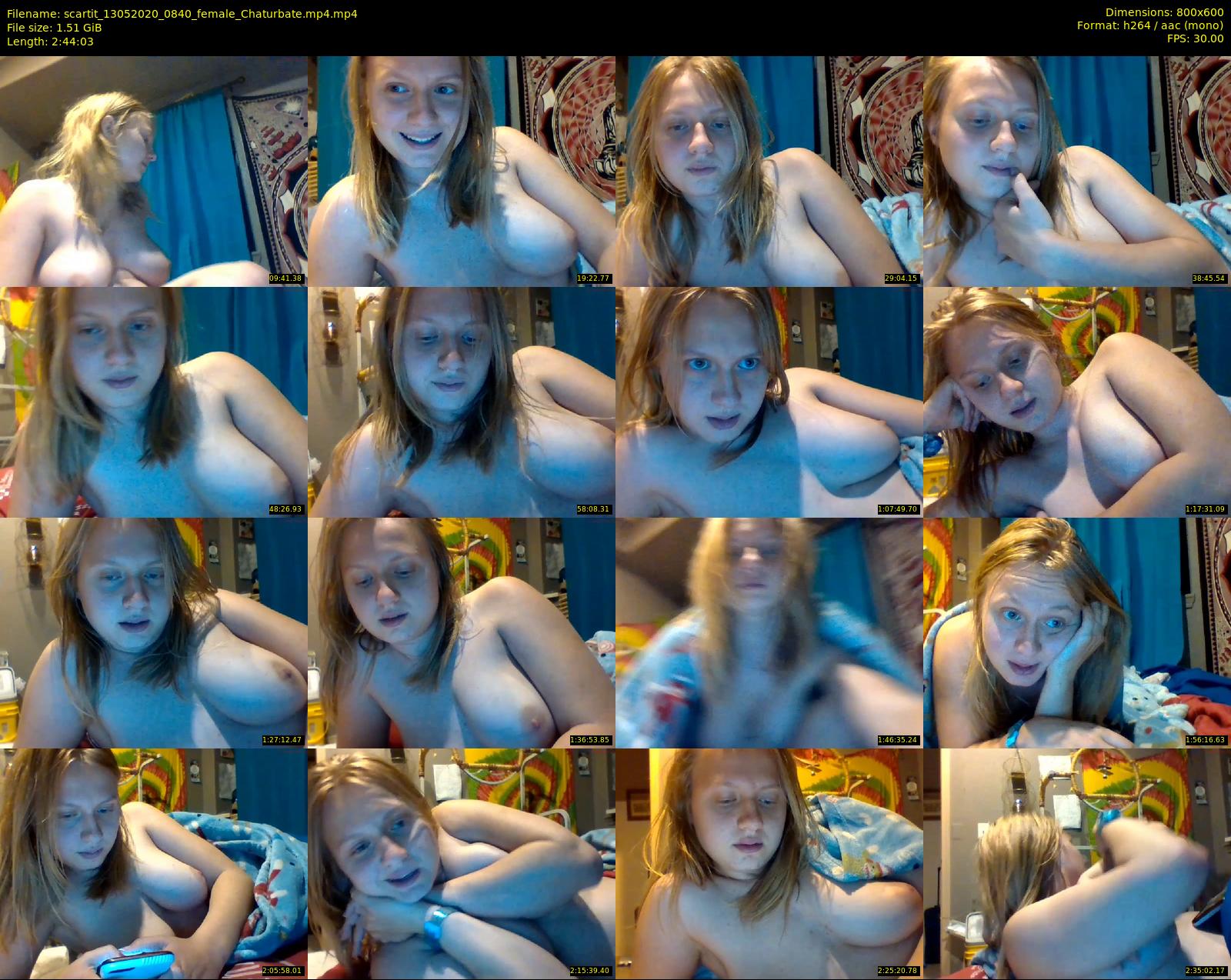 scartit — 165 minute Chaturbate female cam show recording, 480p, May 13, 2020