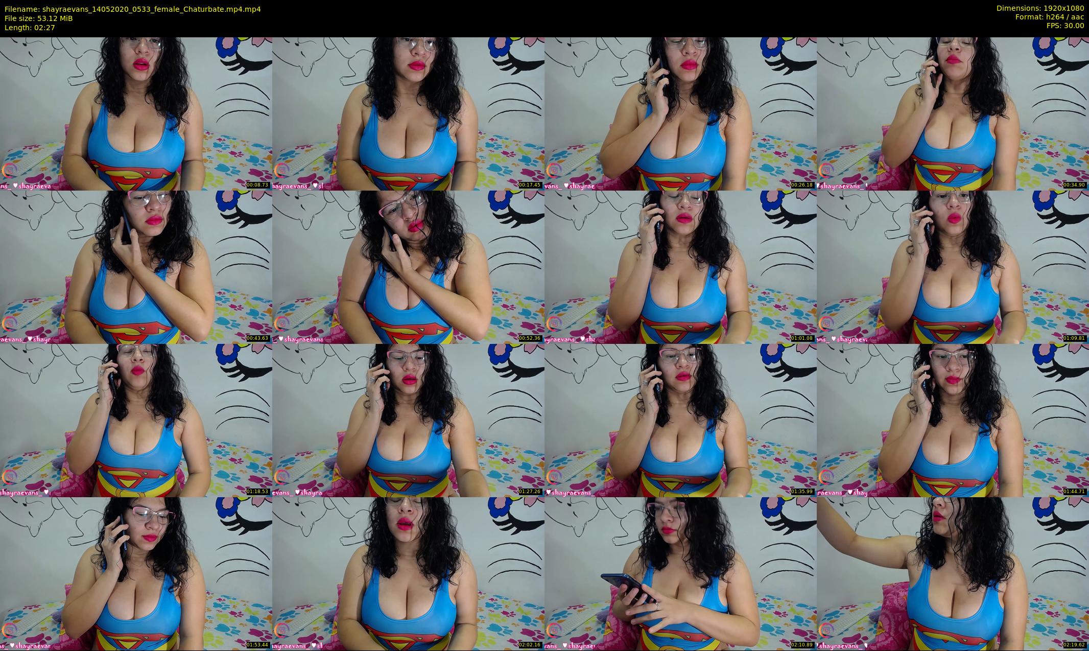 shayraevans — 3 minute Chaturbate female cam show recording, 1080p, May 14, 2020