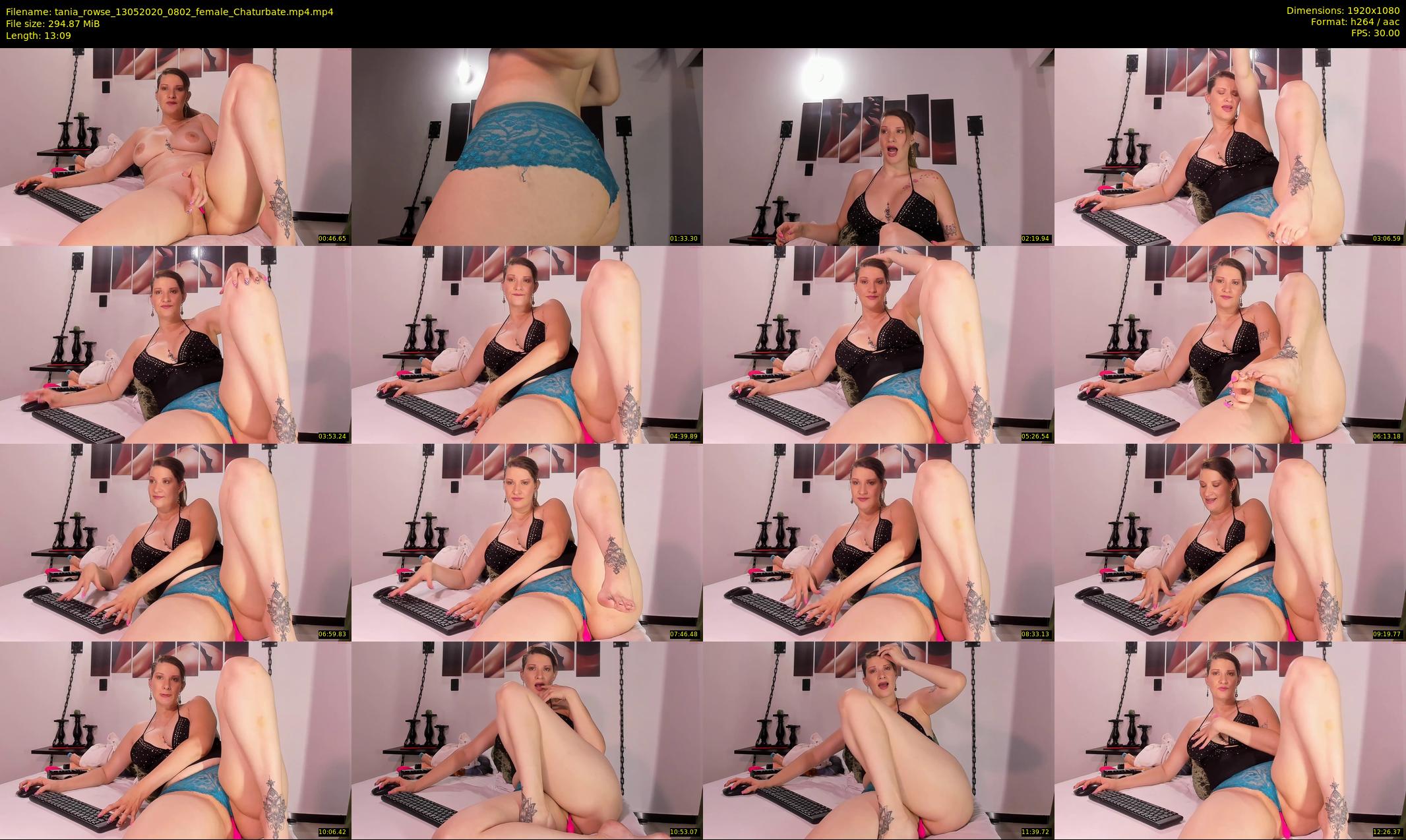 tania_rowse — 14 minute Chaturbate female cam show recording, 1080p, May 13, 2020