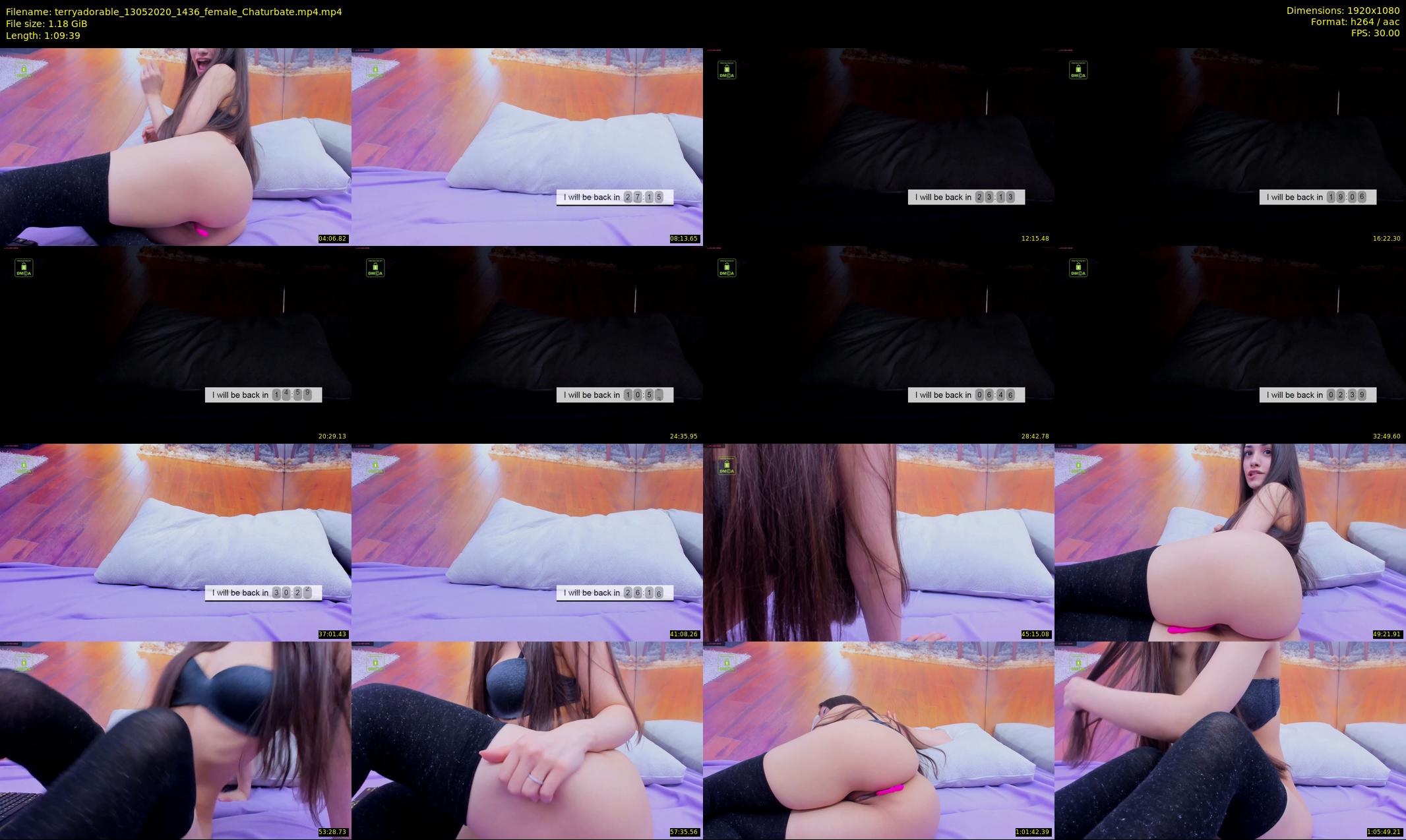 terryadorable — 70 minute Chaturbate female cam show recording, 1080p, May 13, 2020