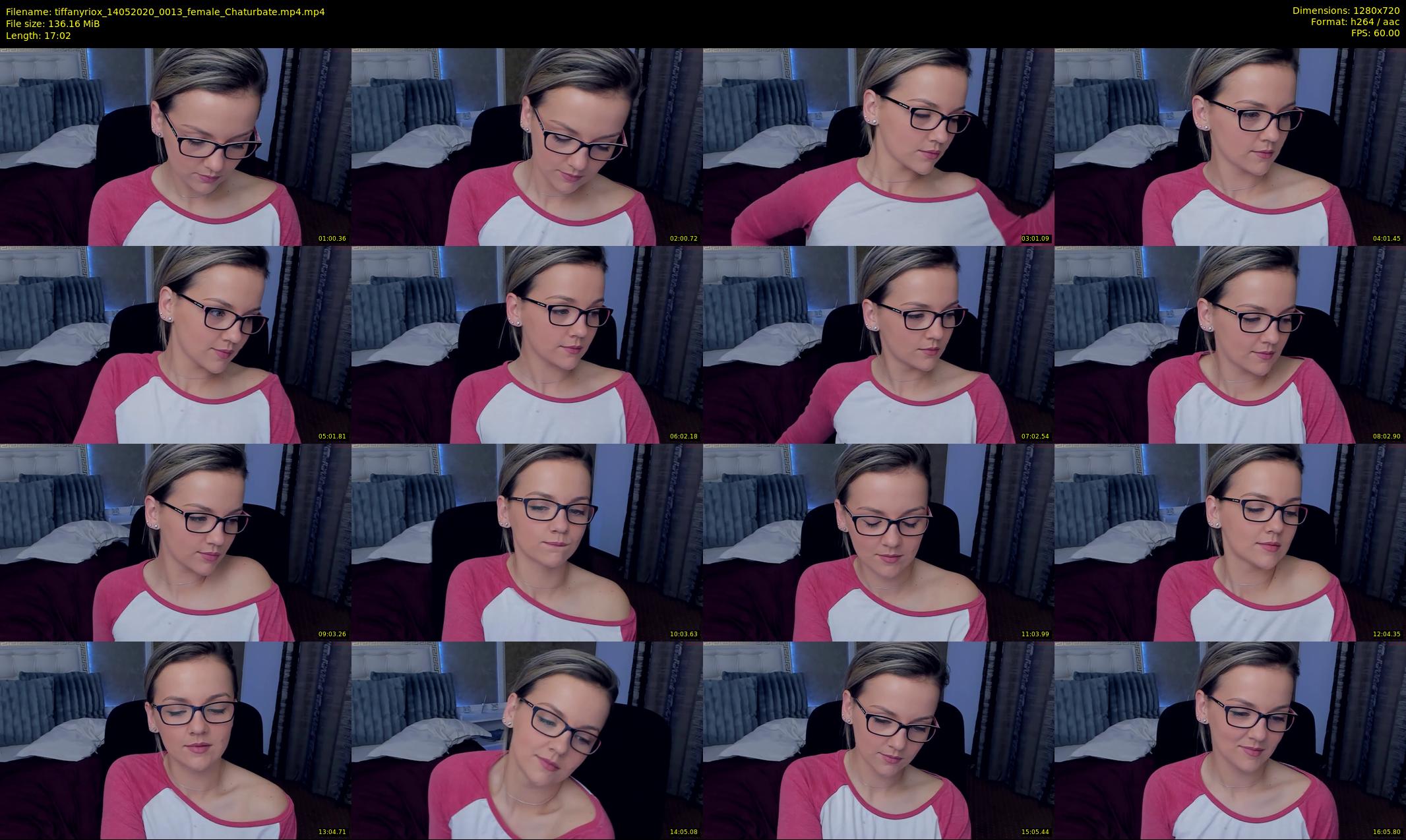 tiffanyriox — 18 minute Chaturbate female cam show recording, 720p, May 14, 2020