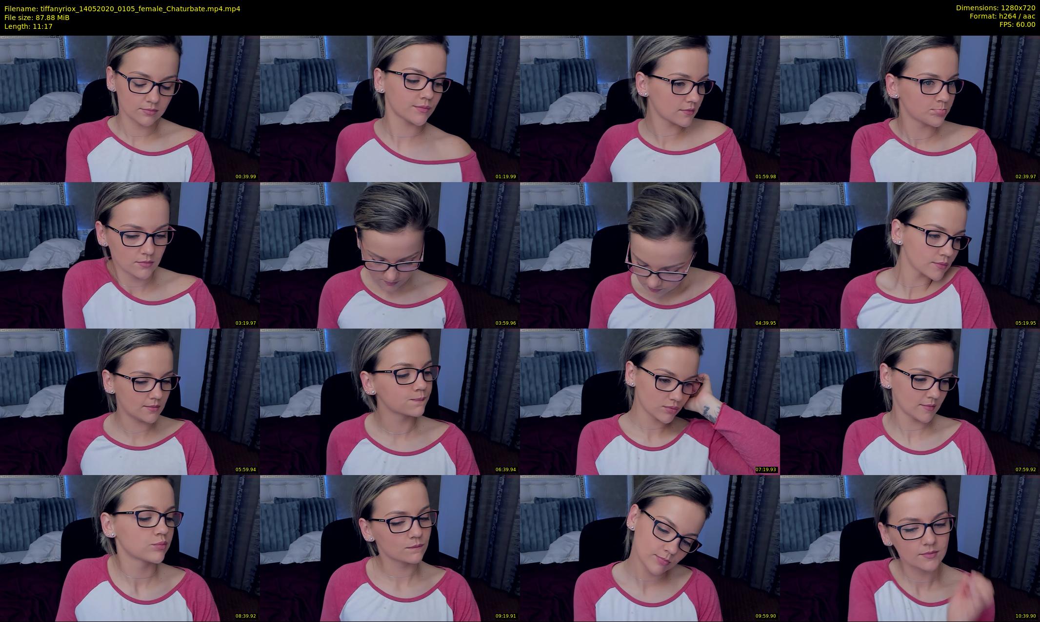tiffanyriox — 12 minute Chaturbate female cam show recording, 720p, May 14, 2020