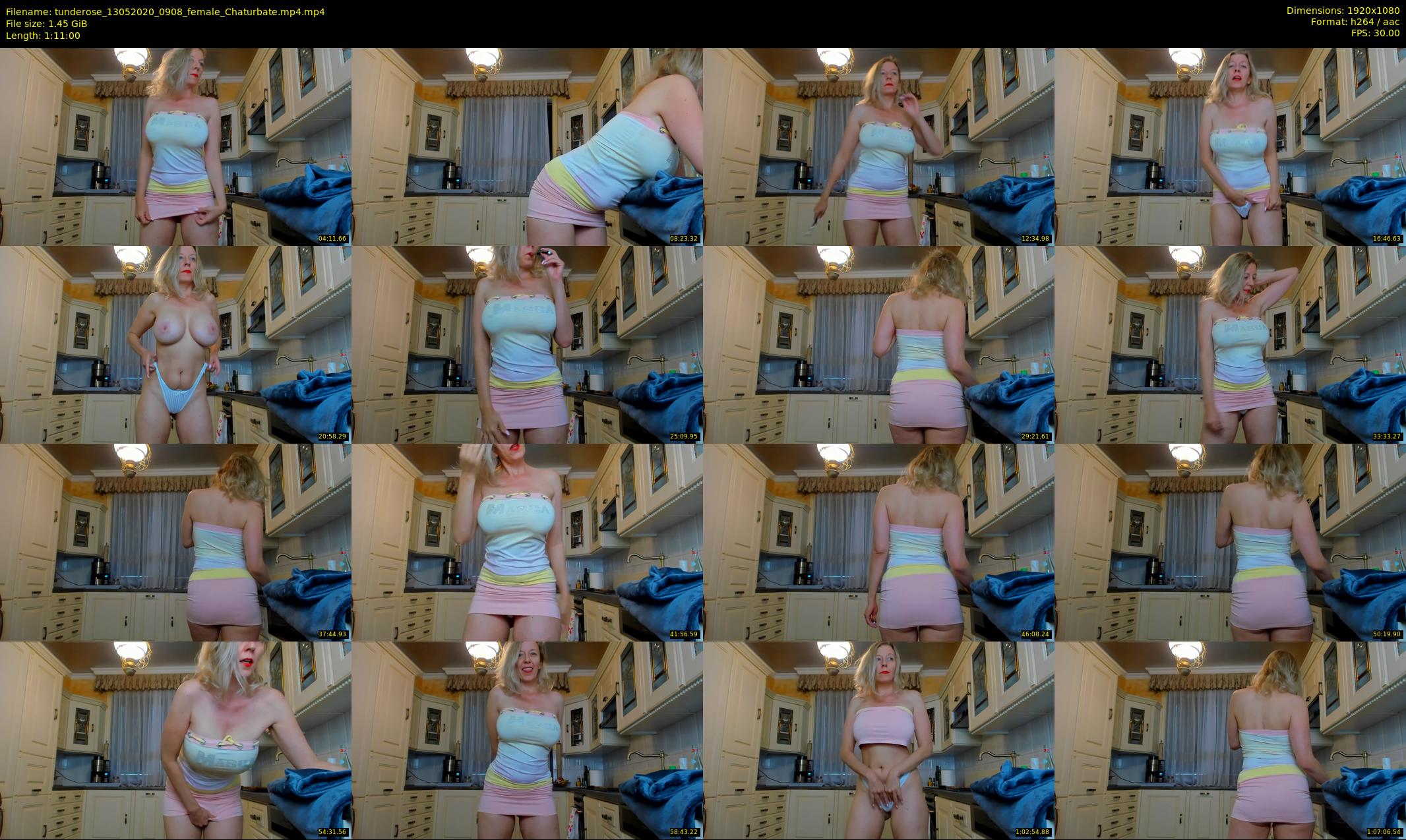 tunderose — 71 minute Chaturbate female cam show recording, 1080p, May 13, 2020