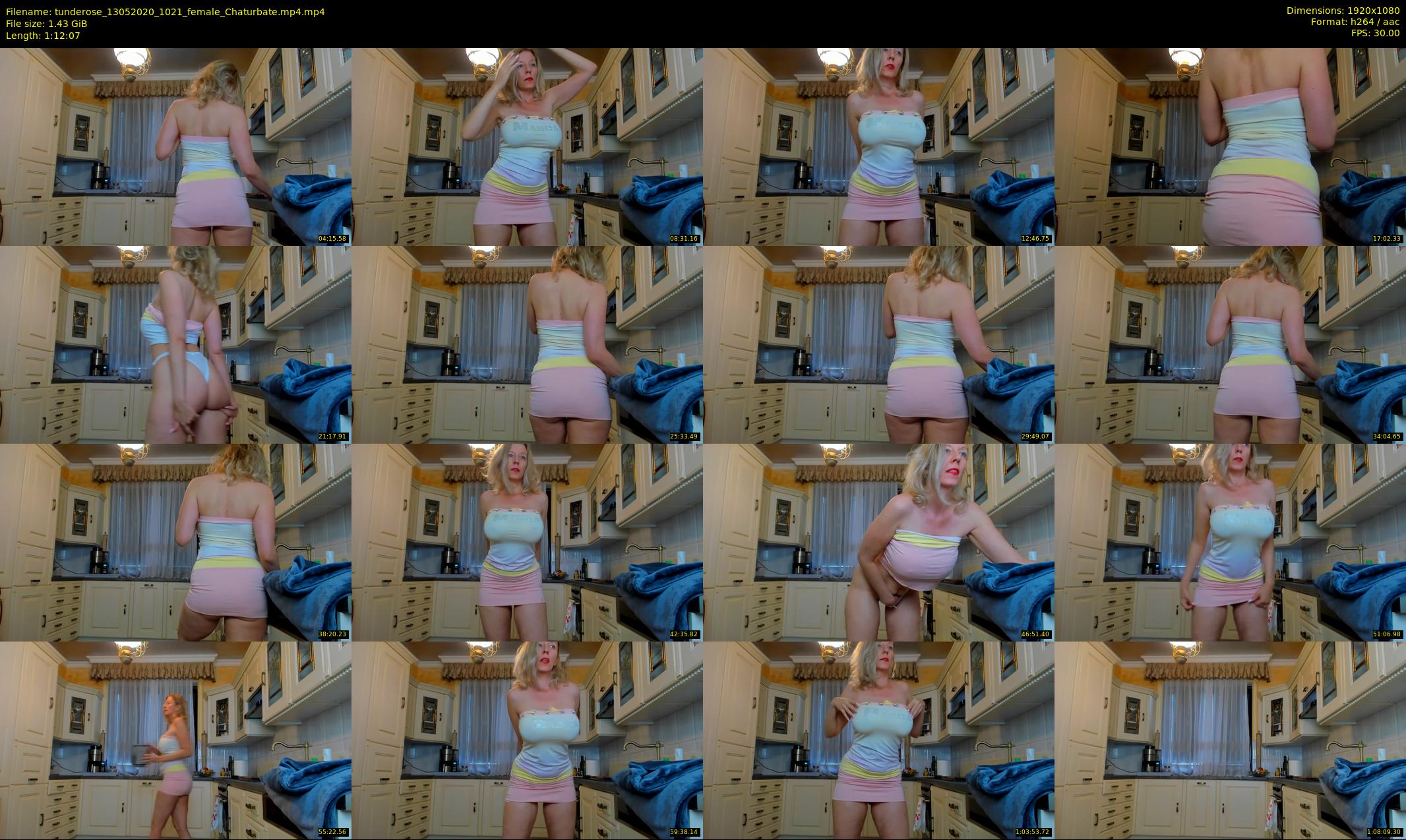 tunderose — 73 minute Chaturbate female cam show recording, 1080p, May 13, 2020