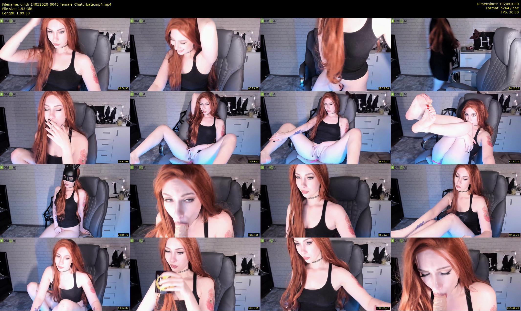 uindi — 70 minute Chaturbate female cam show recording, 1080p, May 14, 2020