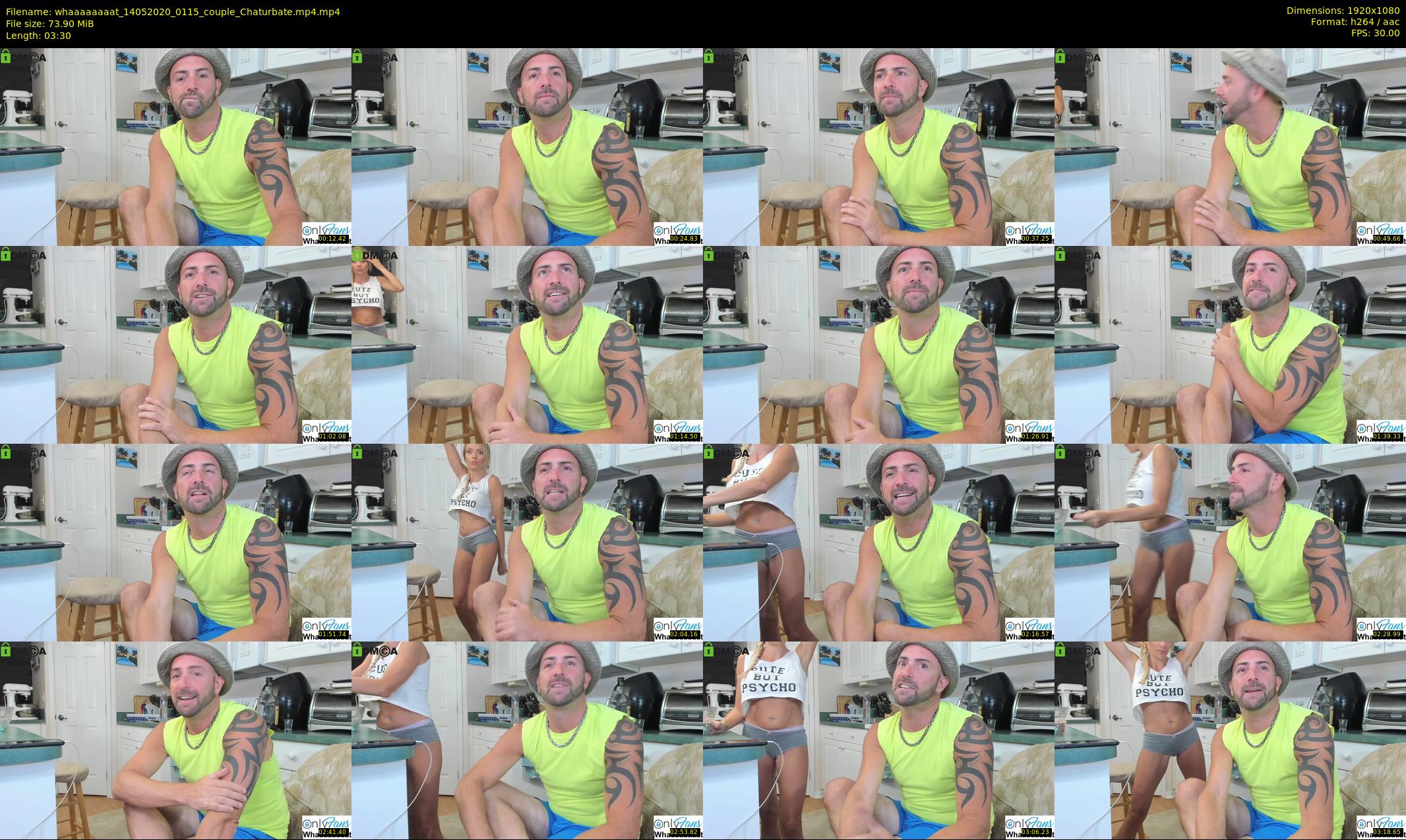 whaaaaaaaat — 4 minute Chaturbate couple cam show recording, 1080p, May 14, 2020