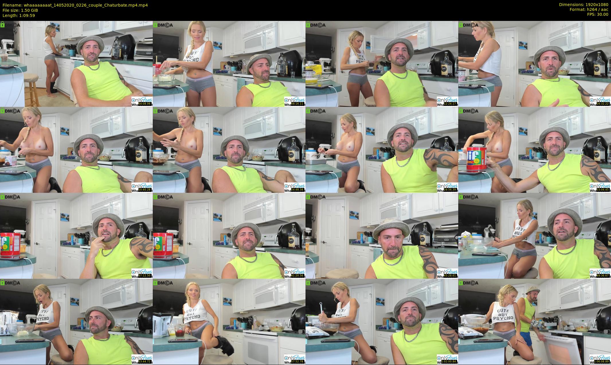 whaaaaaaaat — 70 minute Chaturbate couple cam show recording, 1080p, May 14, 2020