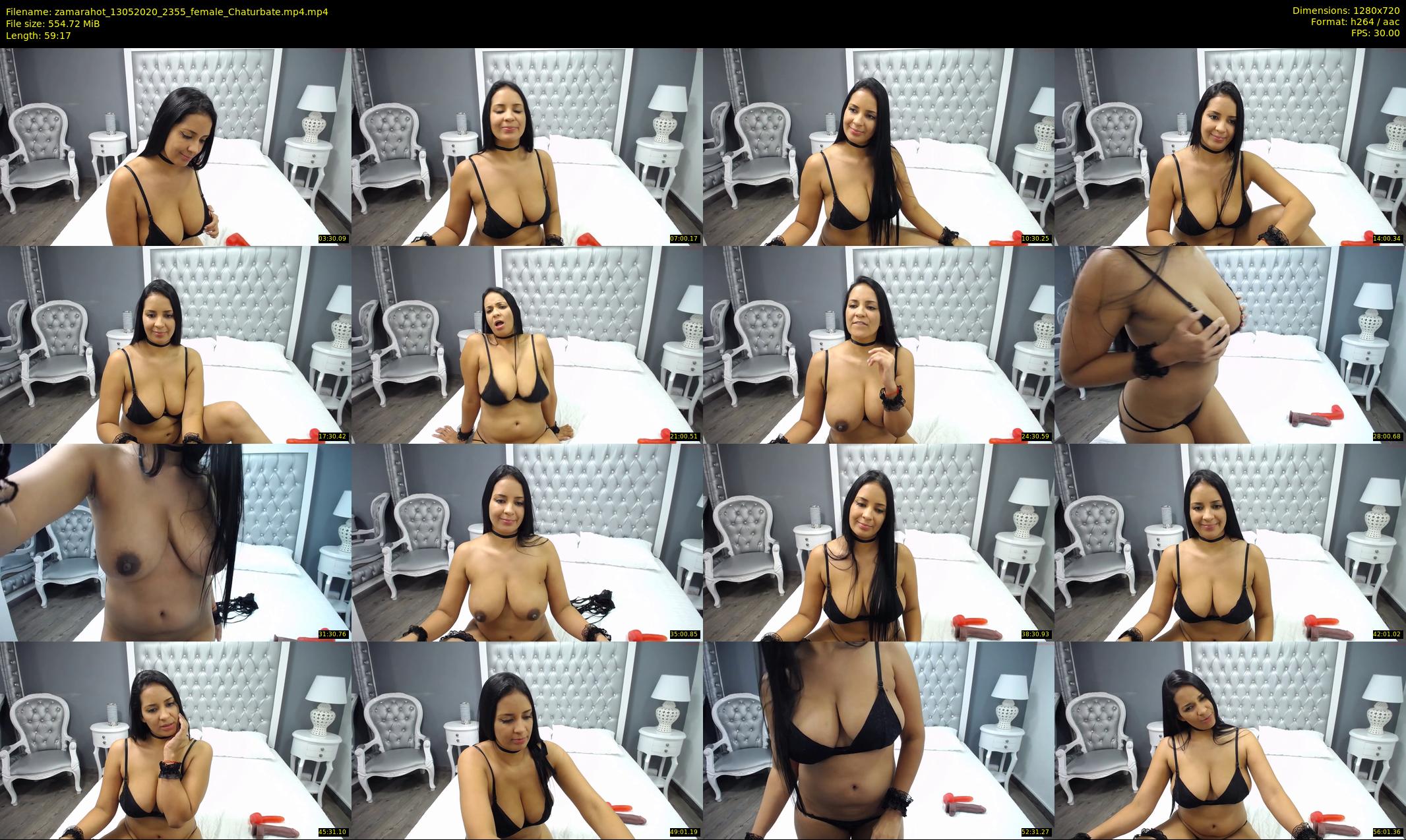 zamarahot — 60 minute Chaturbate female cam show recording, 720p, May 13, 2020