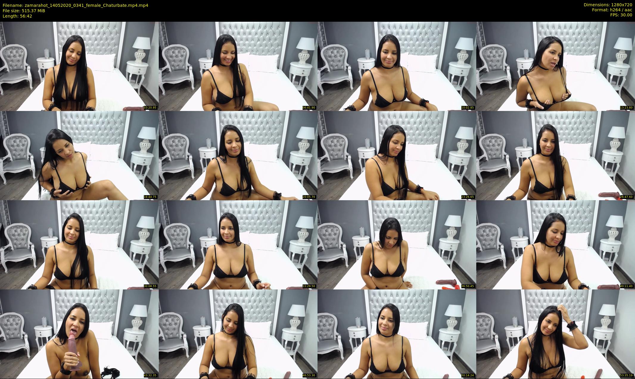 zamarahot — 57 minute Chaturbate female cam show recording, 720p, May 14, 2020